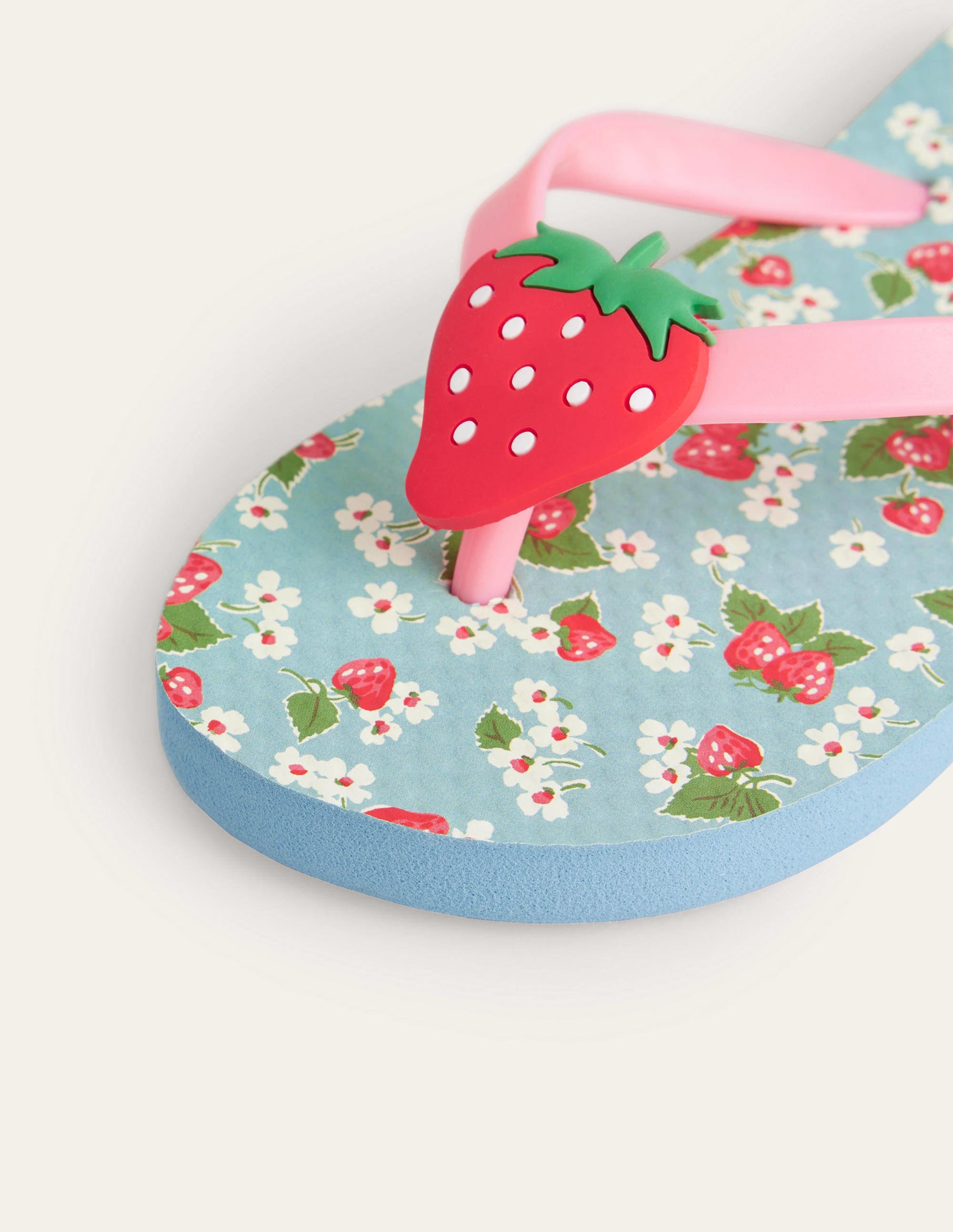 Flip-Flops (Mädchen)-Erdbeerrosa, Blumenmuster - Image 3