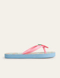 Flip-Flops (Mädchen)-Erdbeerrosa, Blumenmuster