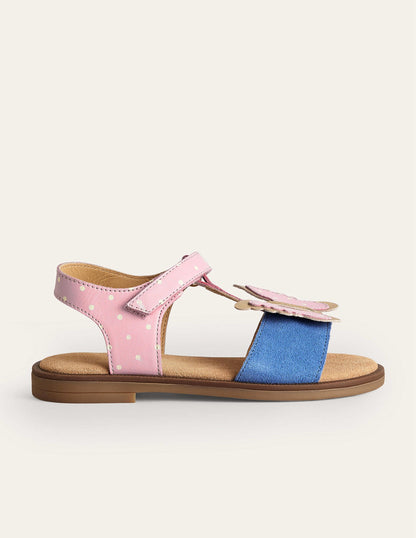 Fun Leather Sandals-Butterfly