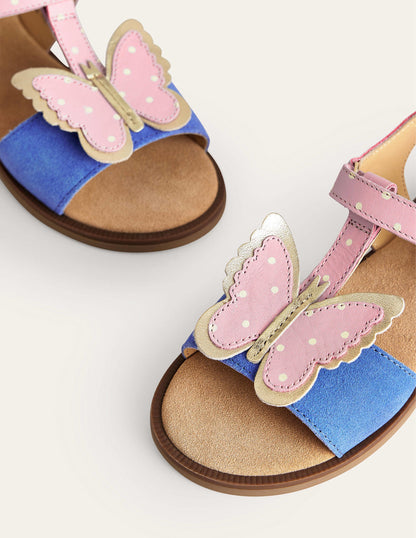 Fun Leather Sandals-Butterfly