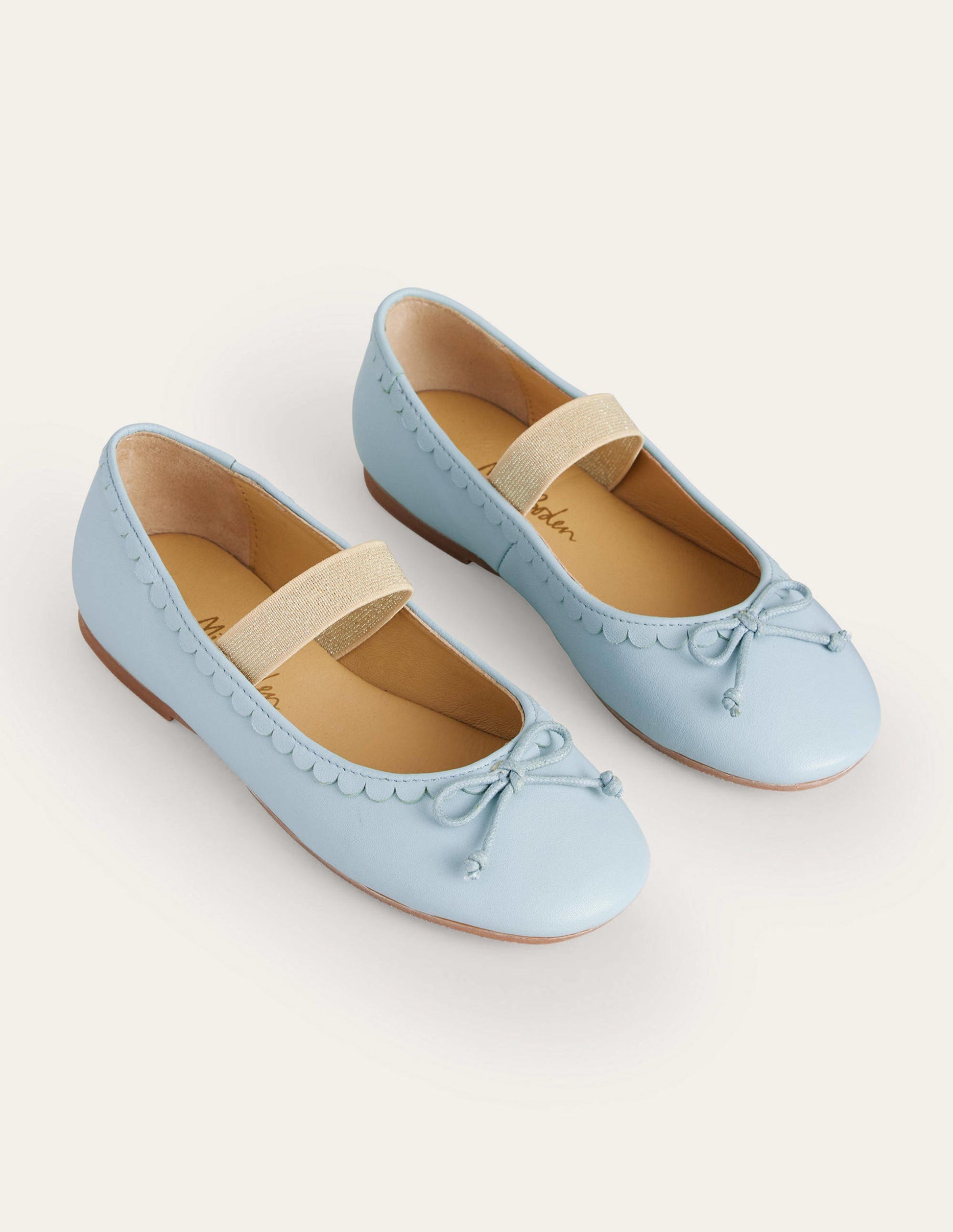 Ballerines en cuir-Bleu Provence-2