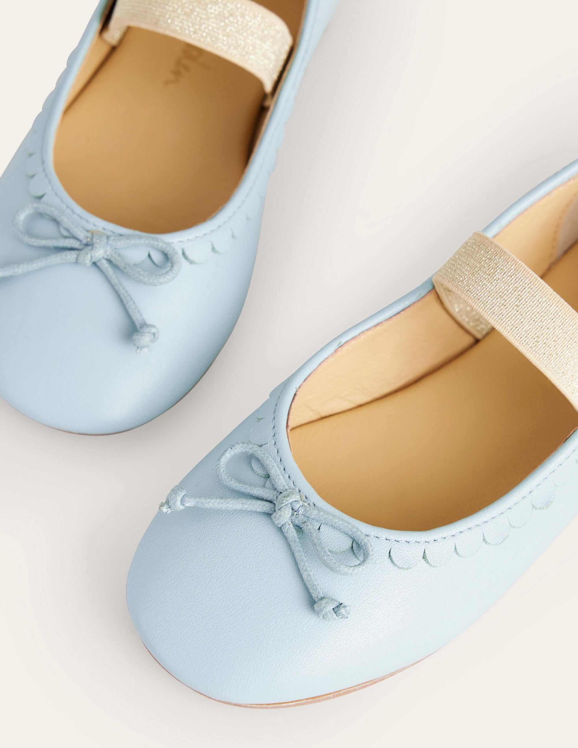Ballerines en cuir-Bleu Provence - Image 3