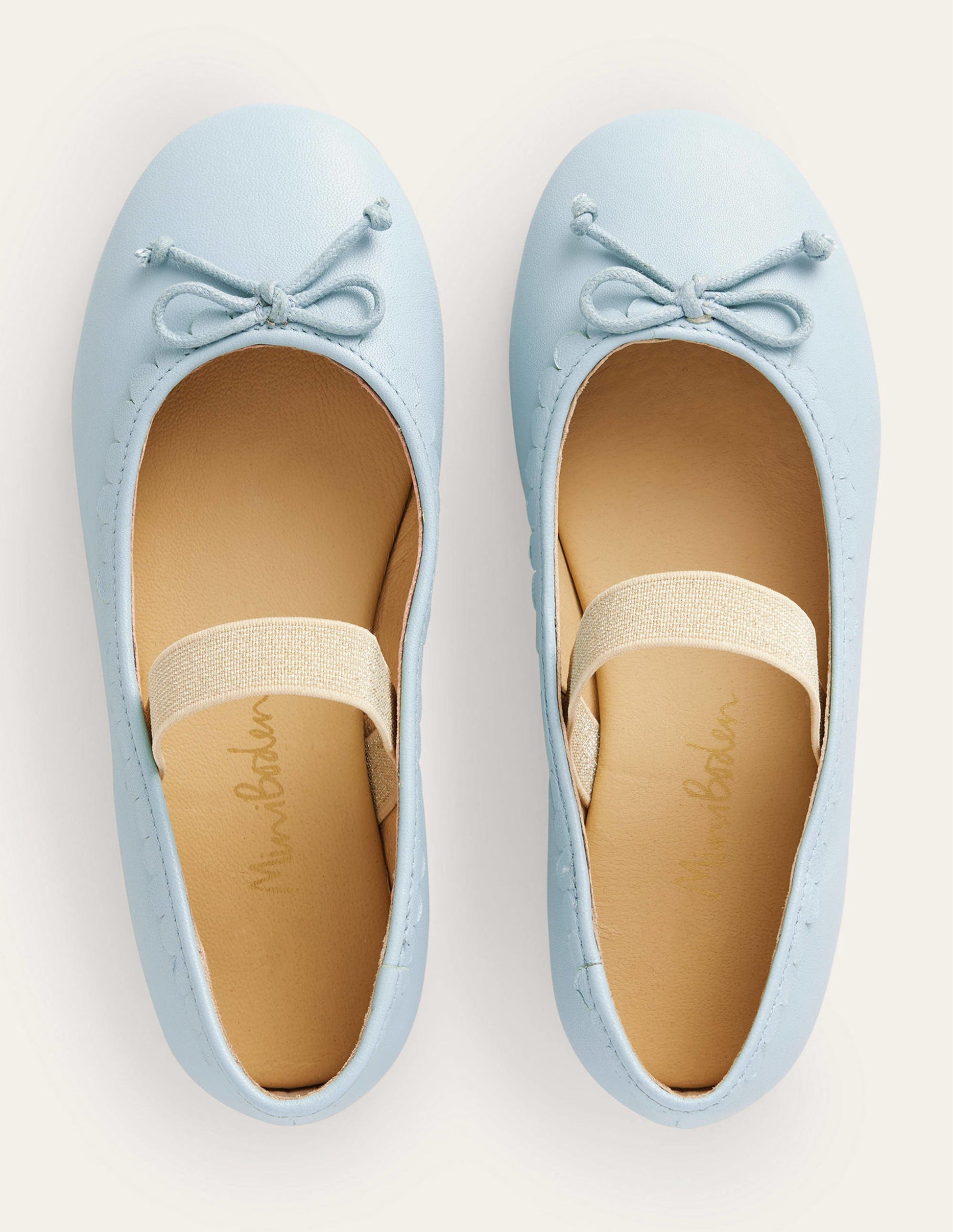 Ballerines en cuir-Bleu Provence-4