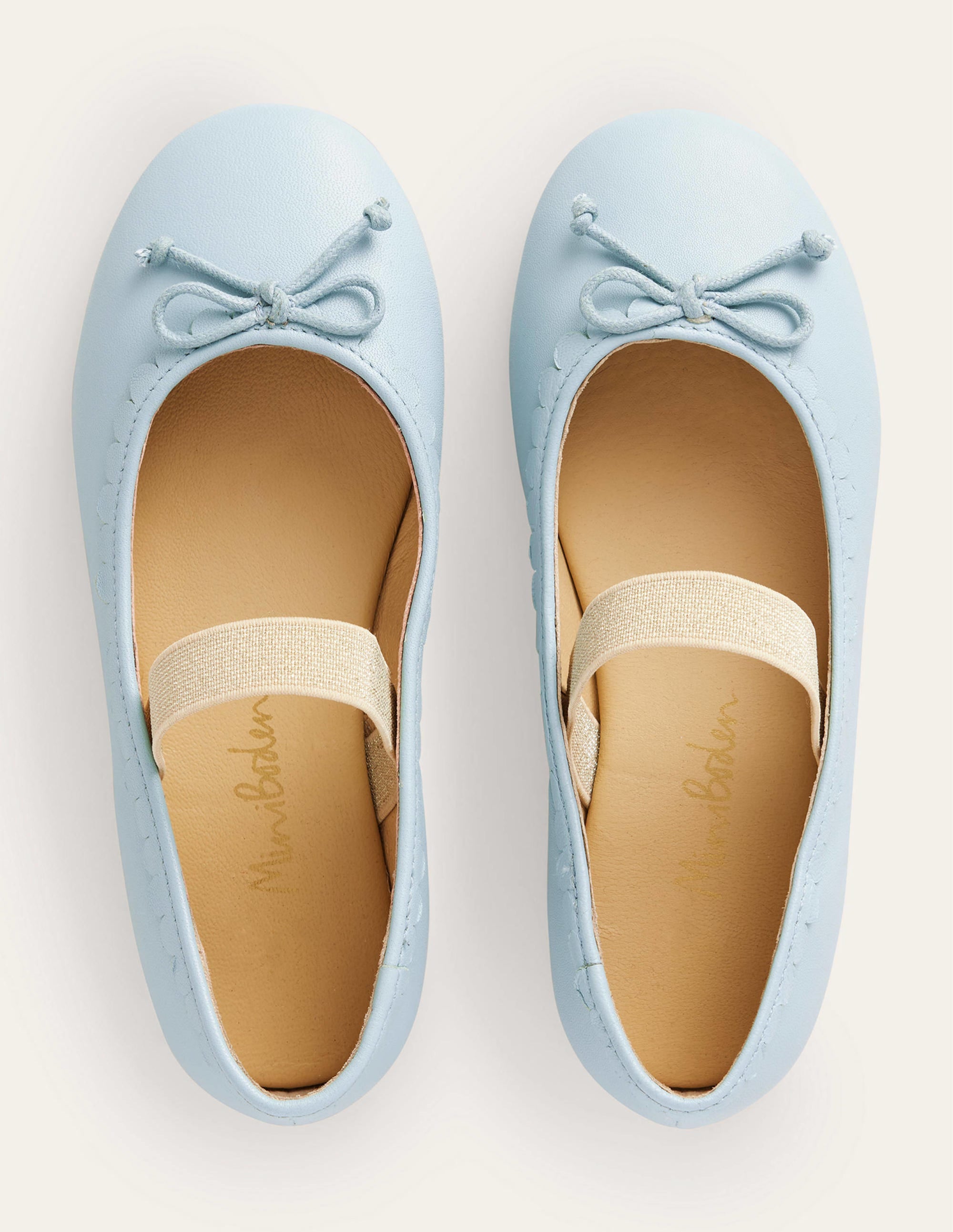 Ballerines en cuir-Bleu Provence - Image 4