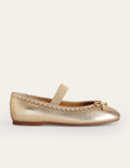 Leder-Ballerinas-Gold-Metallic