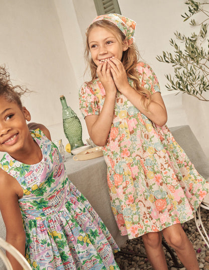 Kopftücher im 2er-Pack-Bunt Blumenmuster-3