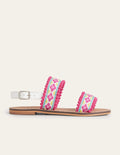 Embroidered Sandals-Multi