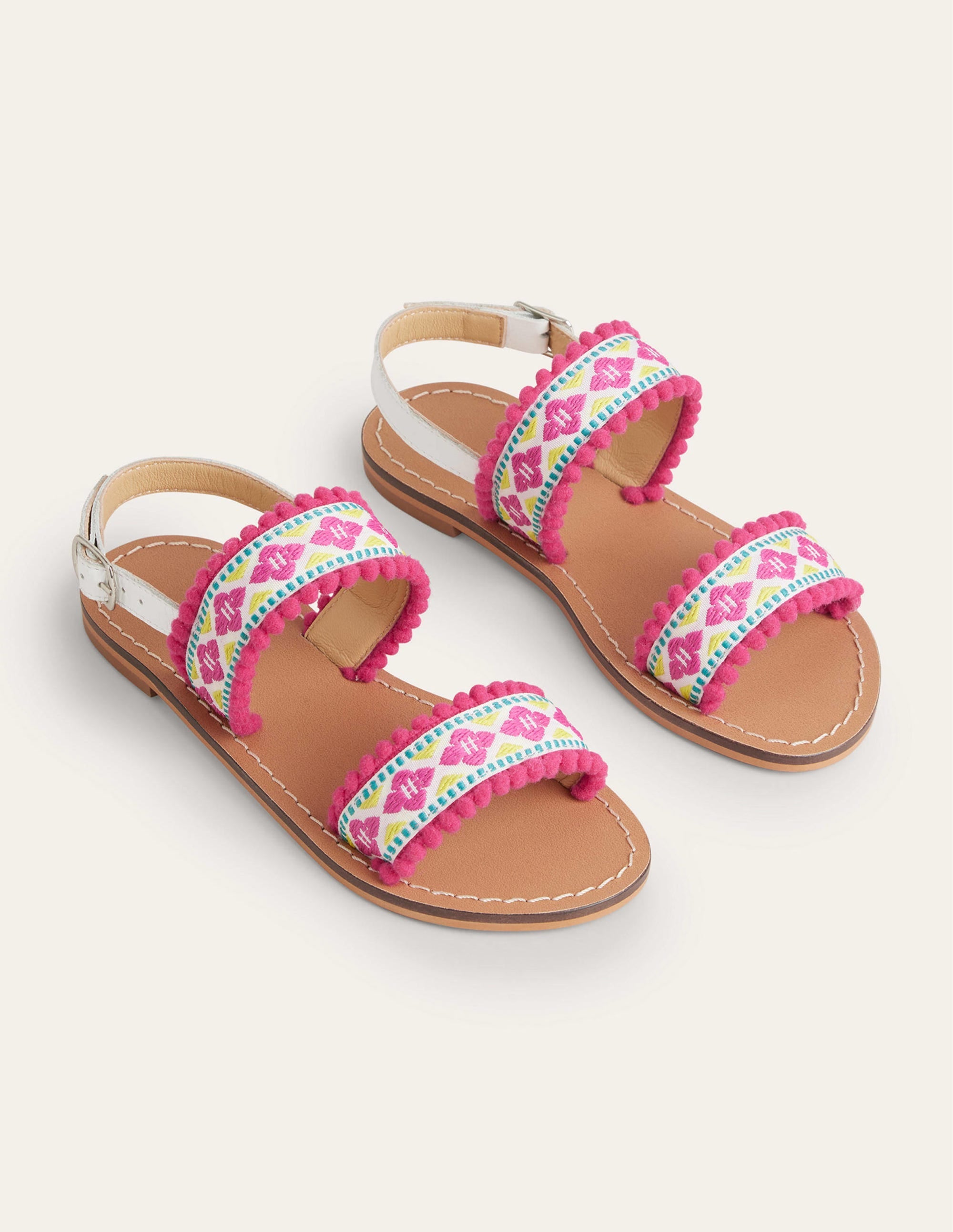 Embroidered Sandals-Multi - Image 2