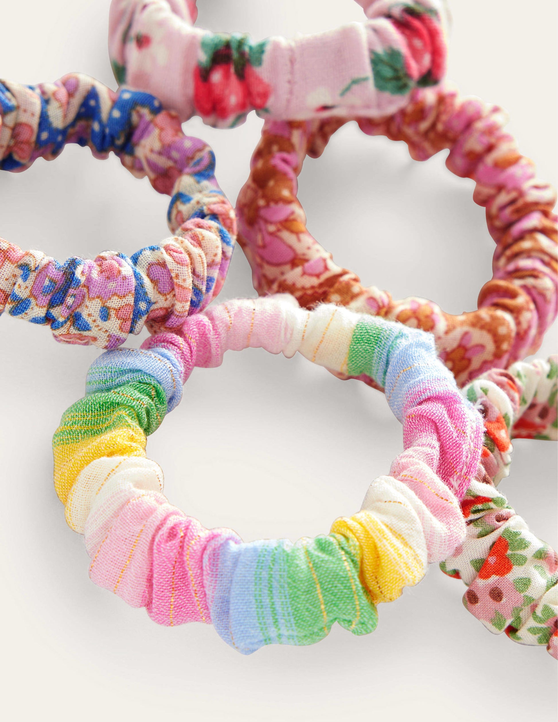 Scrunchies im 5er-Pack-Bunt-2