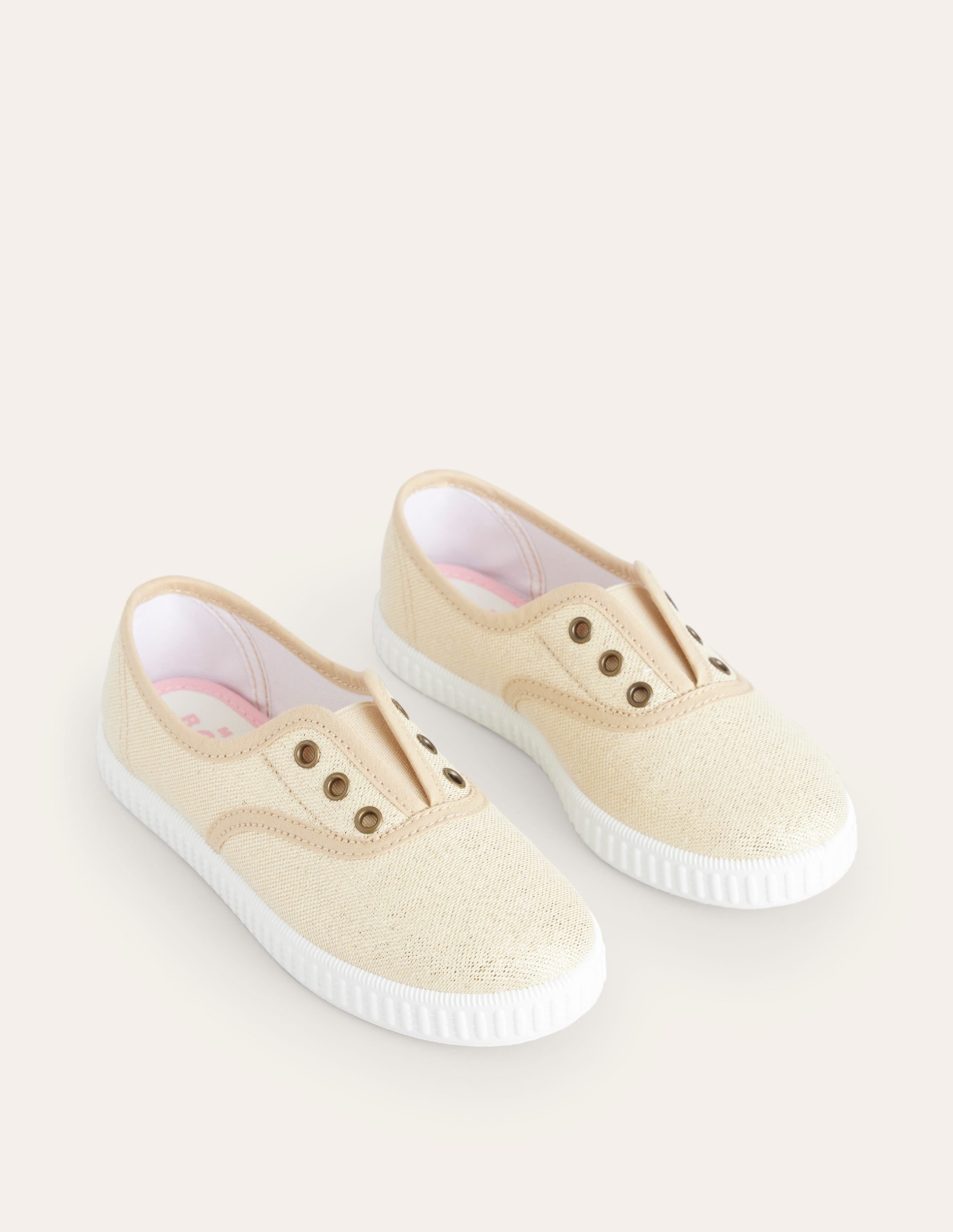 Canvas-Schuhe ohne Schnürsenkel zum Hineinschlüpfen-Gold - Image 2