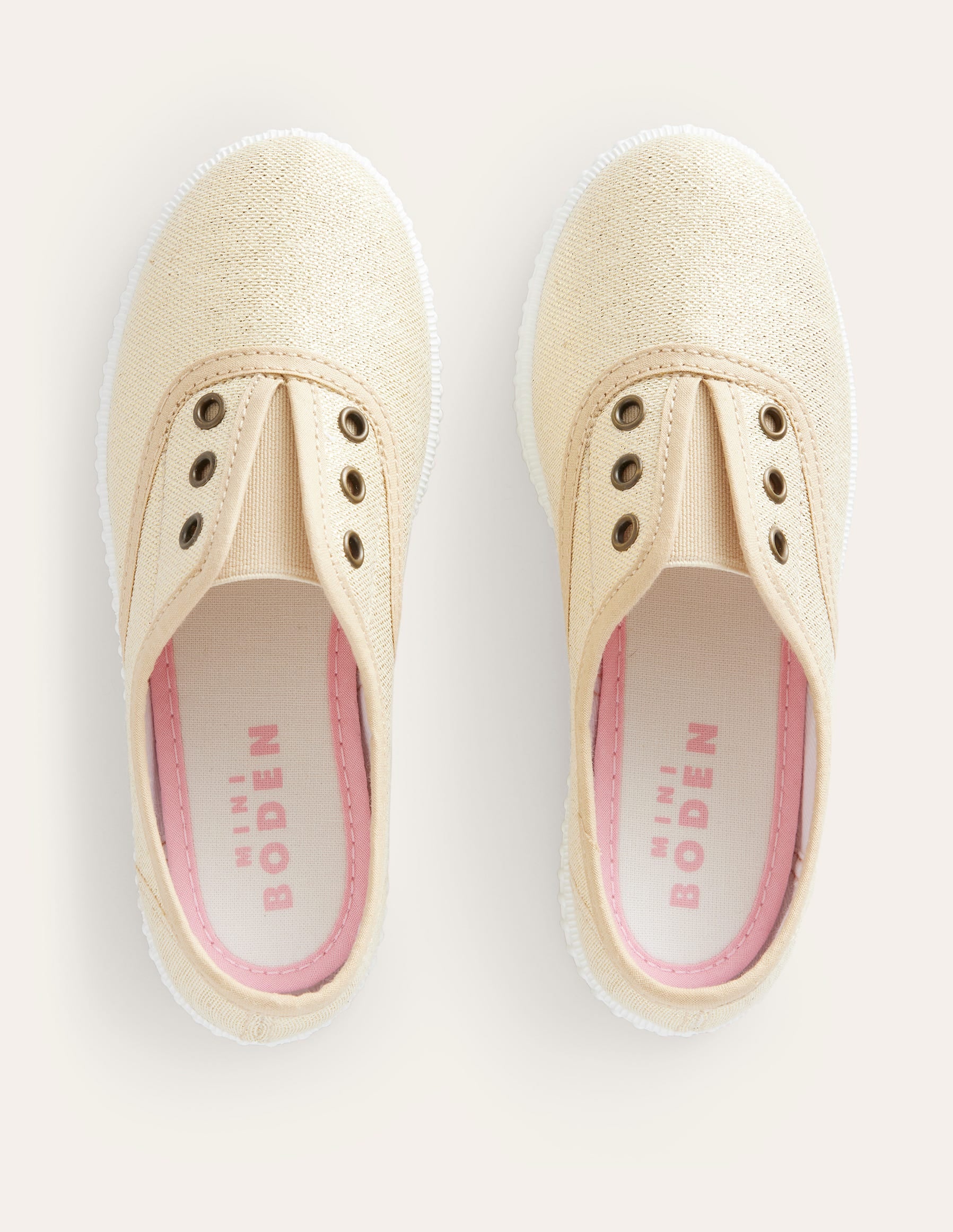 Canvas-Schuhe ohne Schnürsenkel zum Hineinschlüpfen-Gold - Image 4