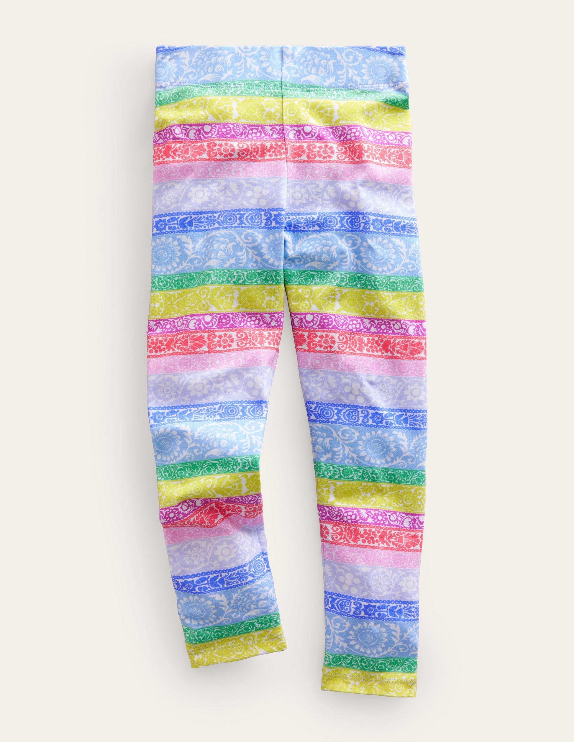 Fröhliche Leggings-Bunt, Tapetenstreifen-1