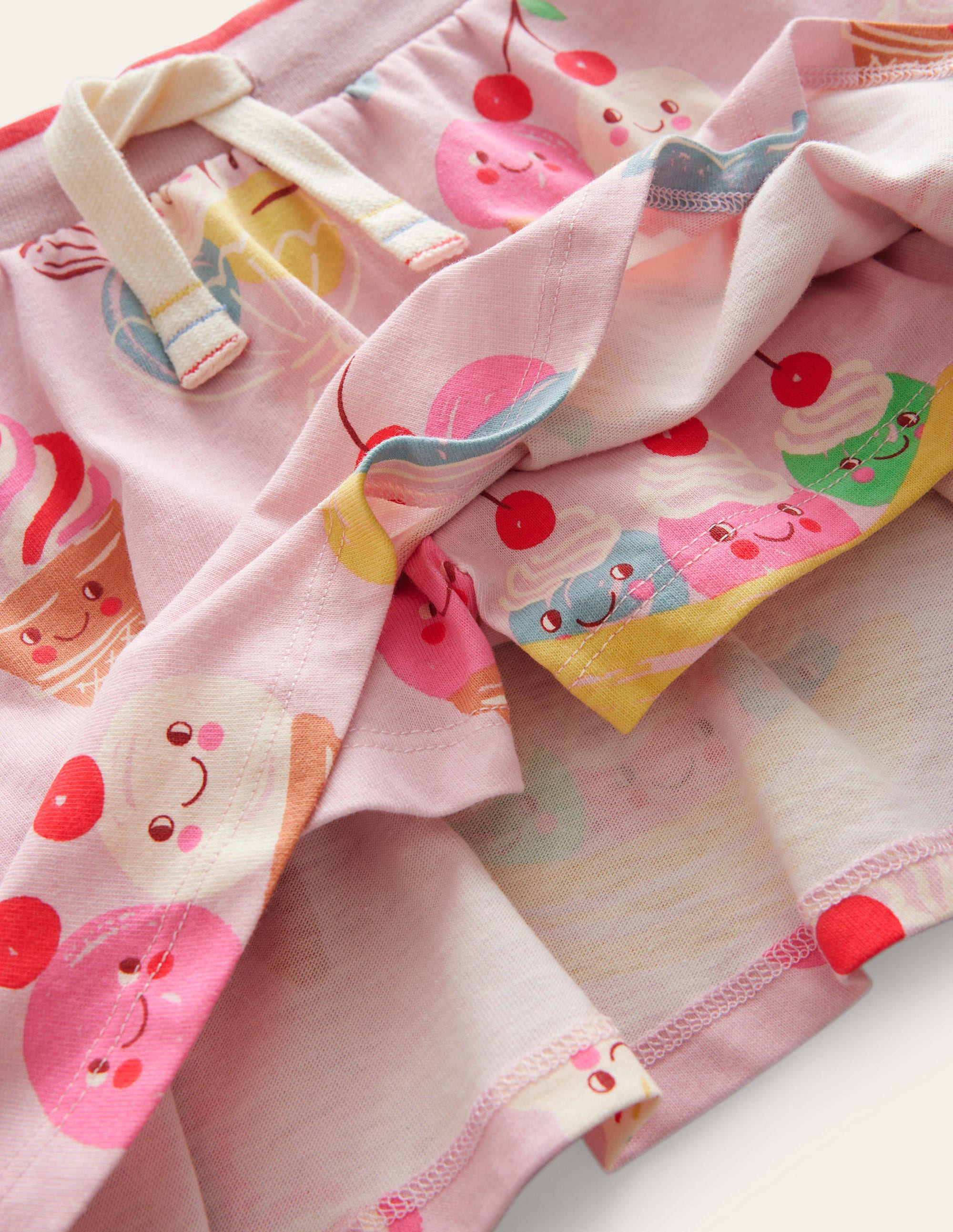 Jupe-short imprimée en jersey-Glaces roses - Image 3
