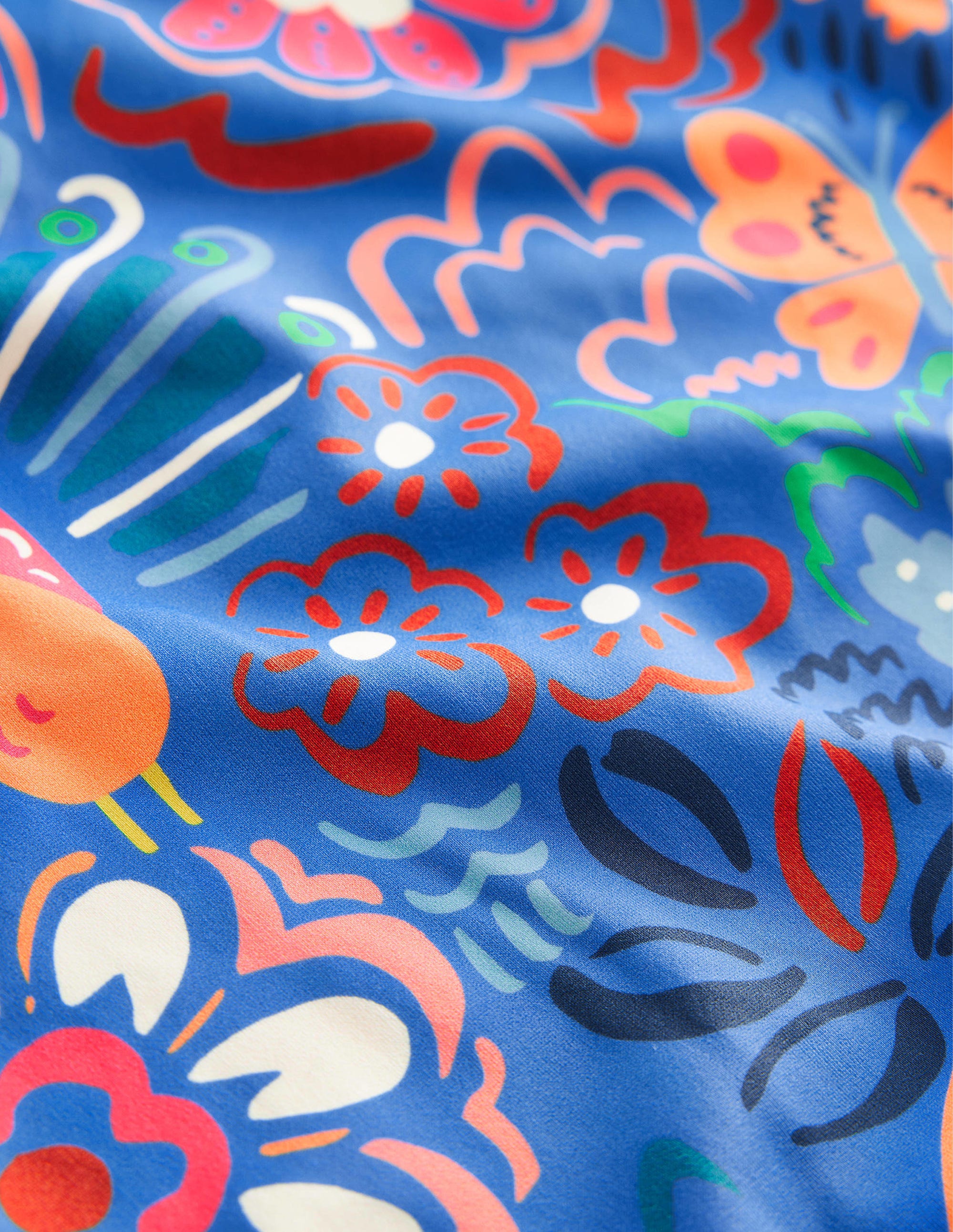 Maillot de bain imprimé croisé dans le dos-Safari léopard bleu - Image 3