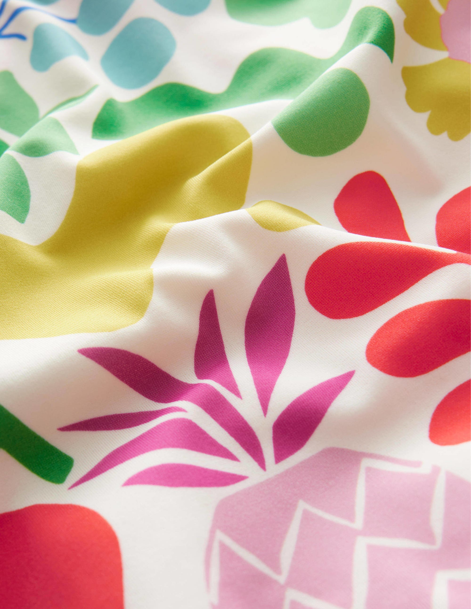 Maillot de bain imprimé croisé dans le dos-Motif géométrique multicolore - Image 3