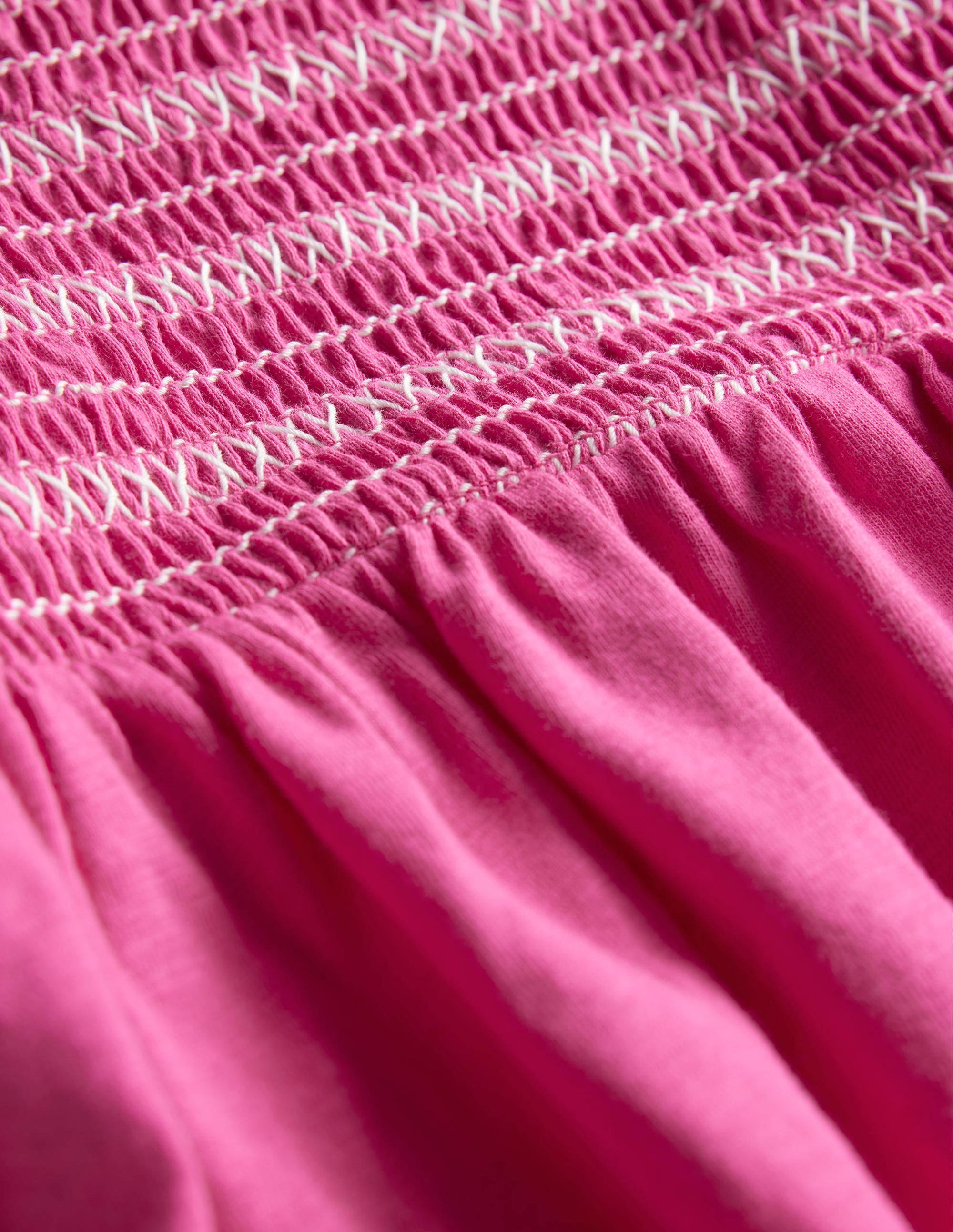 Robe de vacances à fronces-Rose bonheur - Image 3
