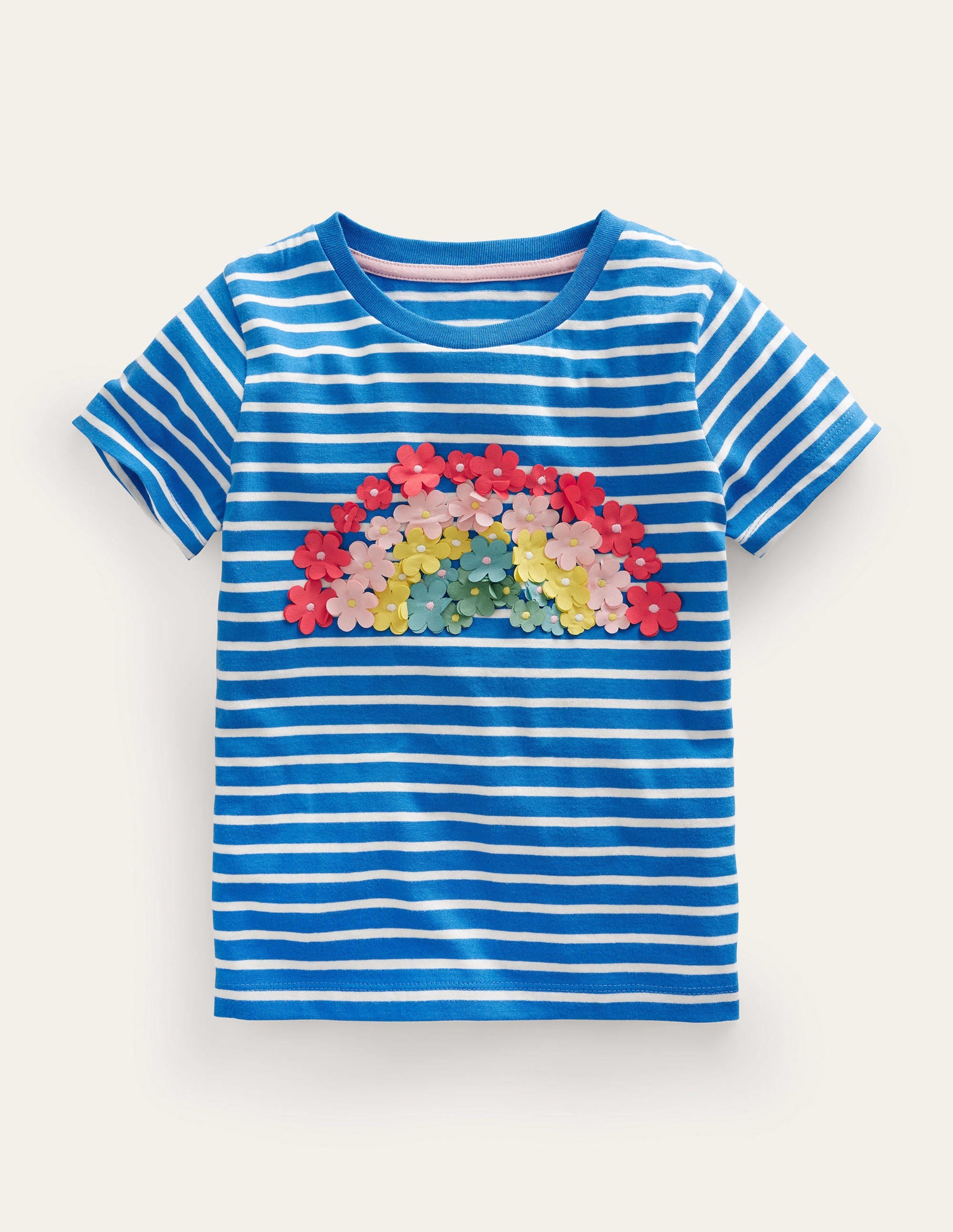 T-shirt aérien-Marina vif/ivoire - Image 1