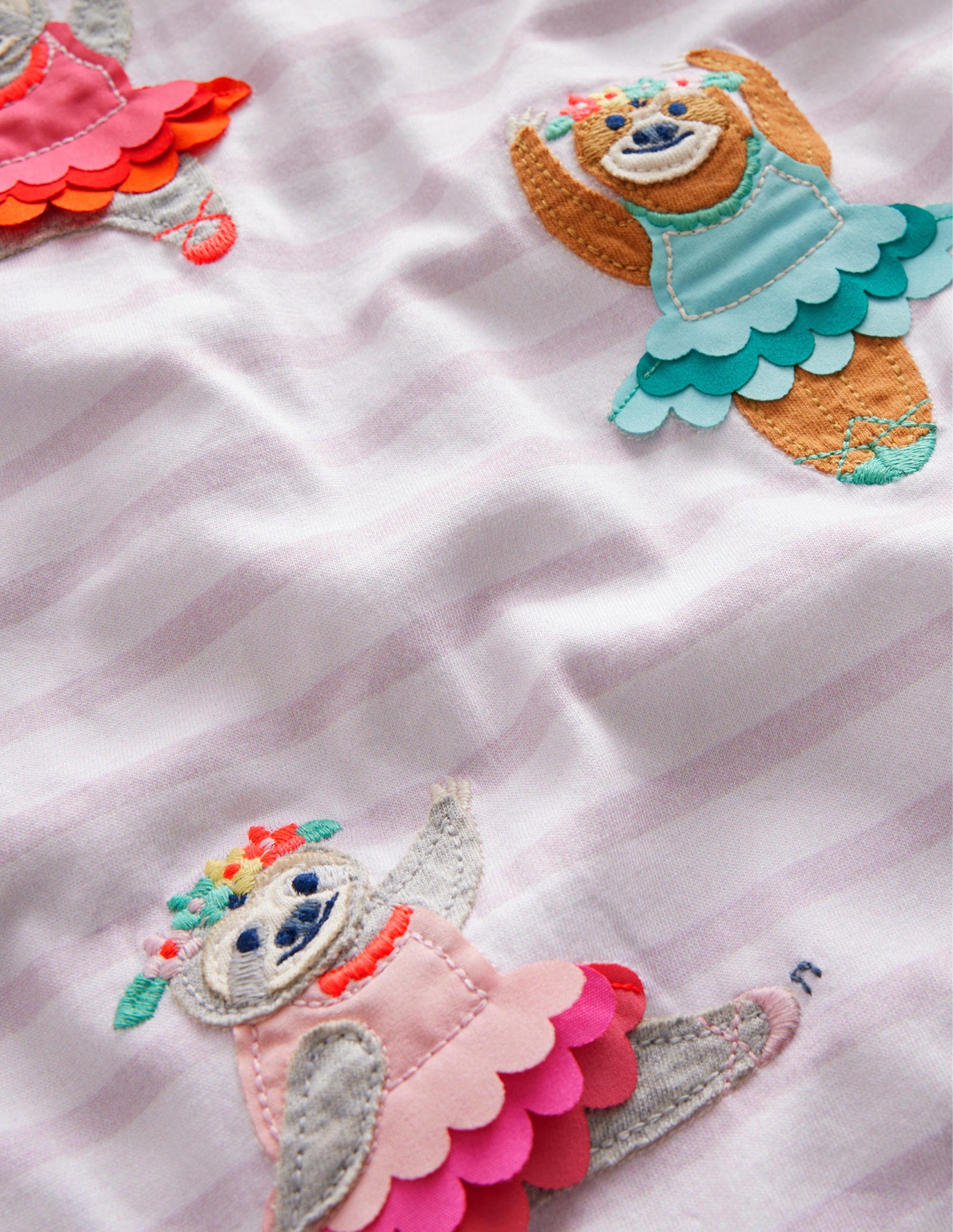 Flutter T-Shirt-Ivory/Dusty Pink Ballerinas-3