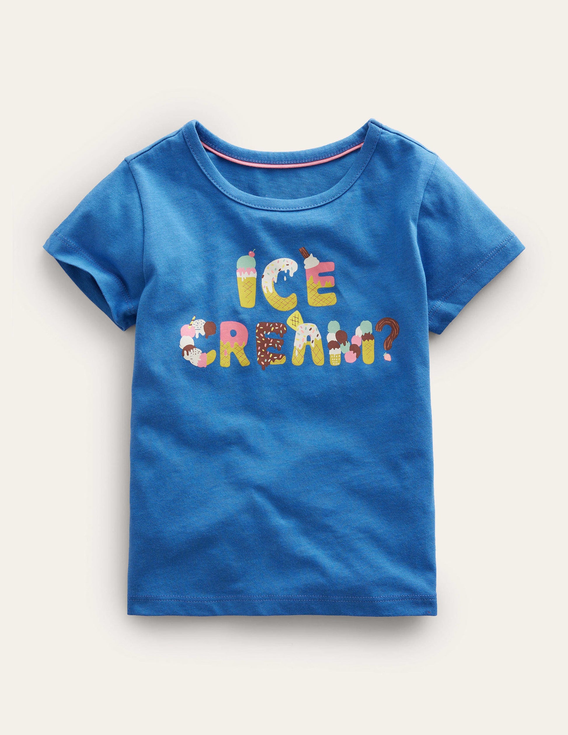 Oberteil mit grafischem Druck-Dunkelblau, Eiscreme-1