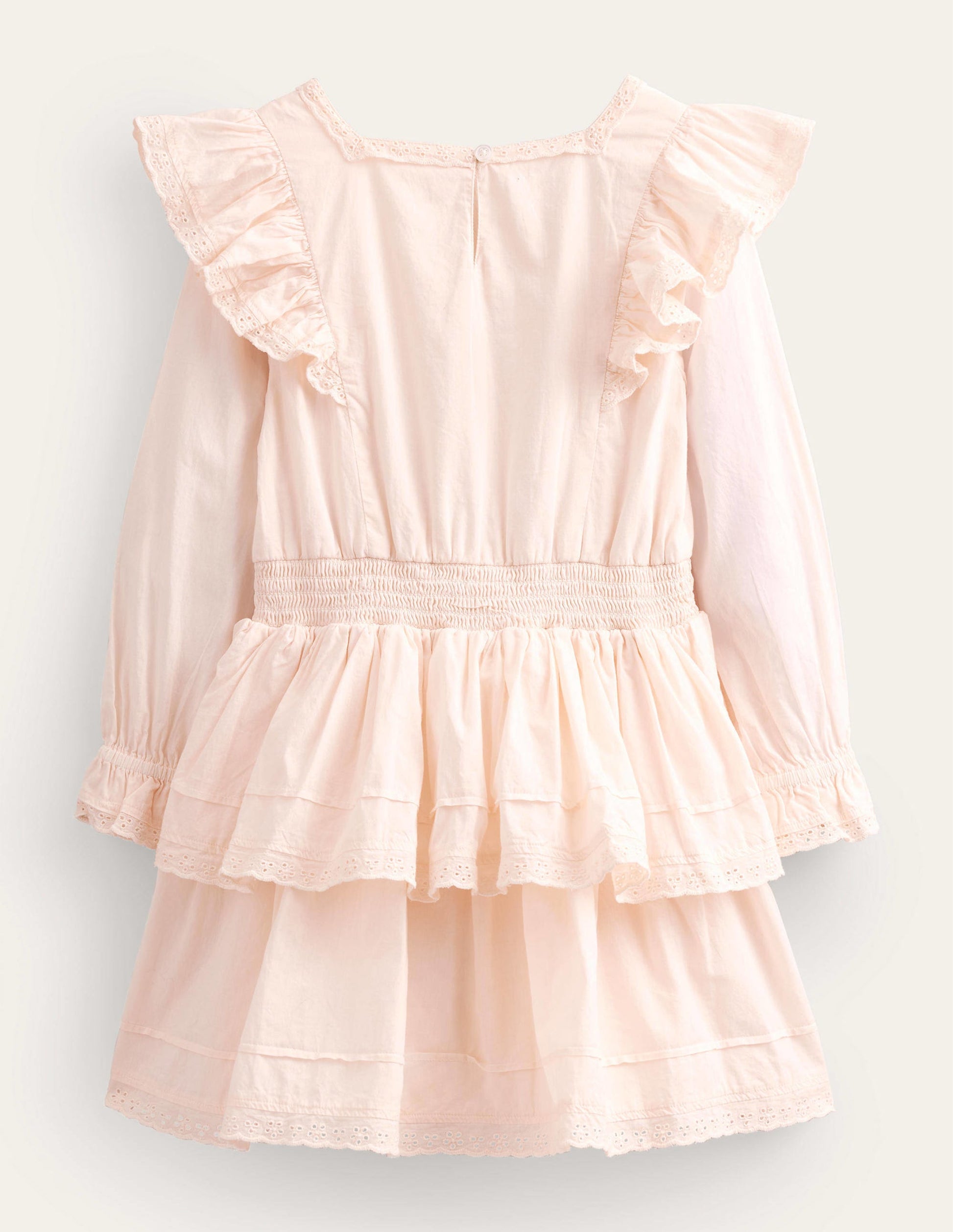 Robe tissée en dentelle-Ivoire-2
