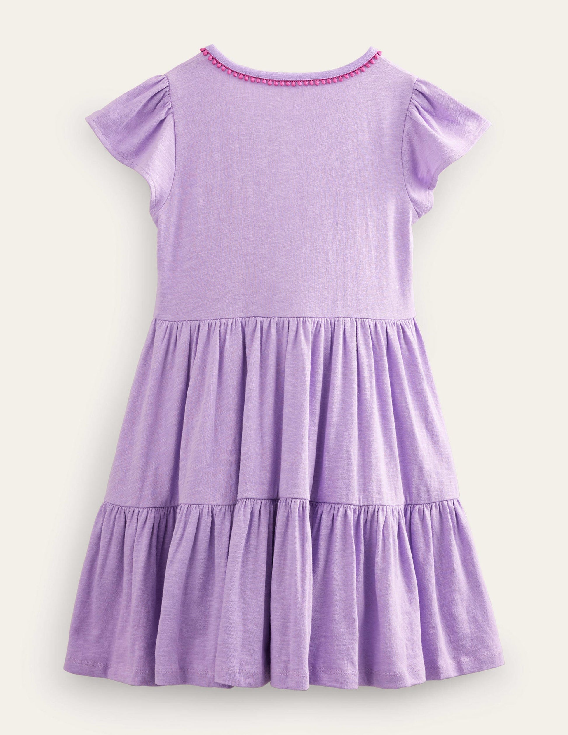 Jerseykleid mit Tellerrock-Lavendel-2