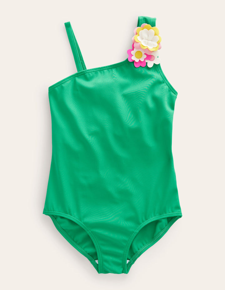Flutter Flower Swimsuit-Green Pepper