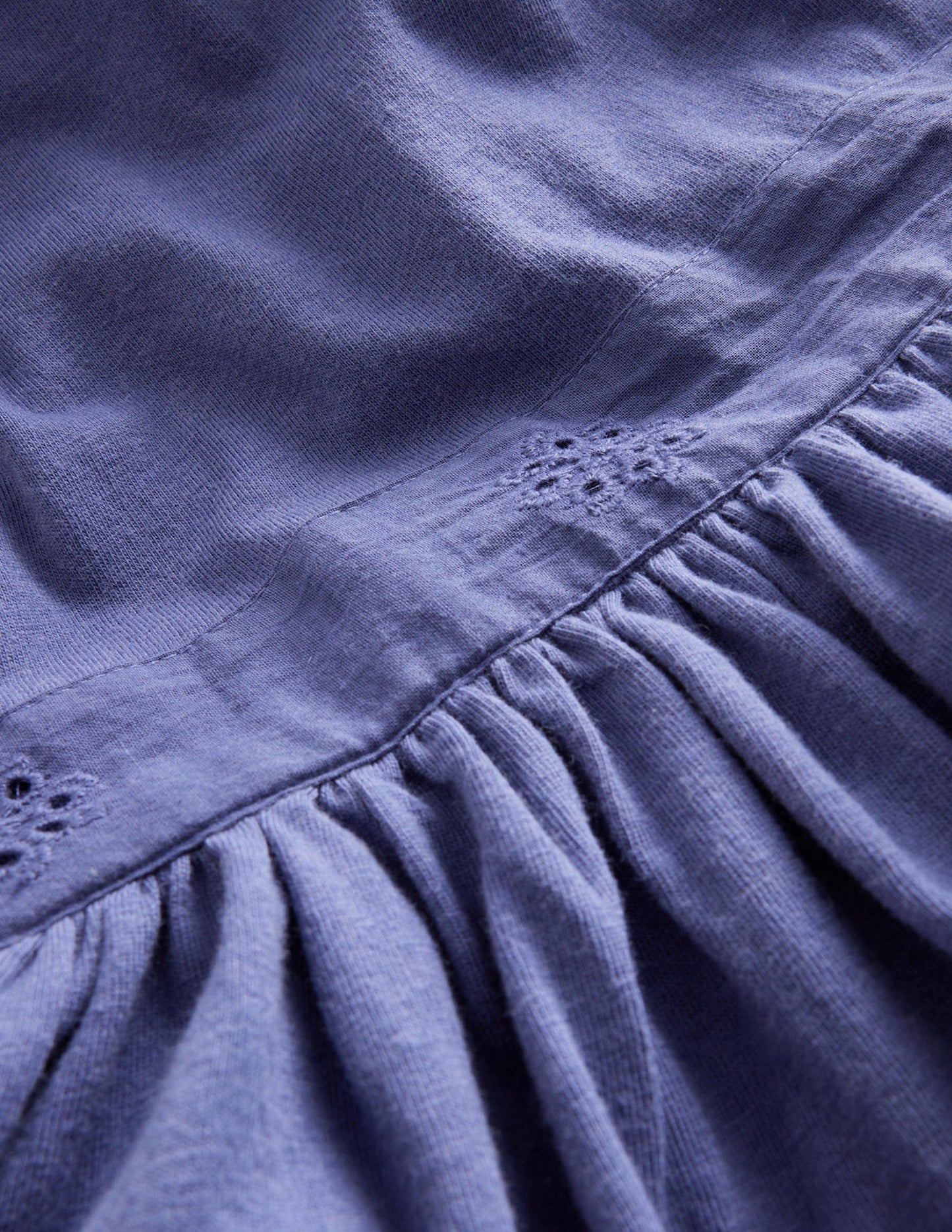 Kleid mit tiefer Taille-Sanftes Segelblau