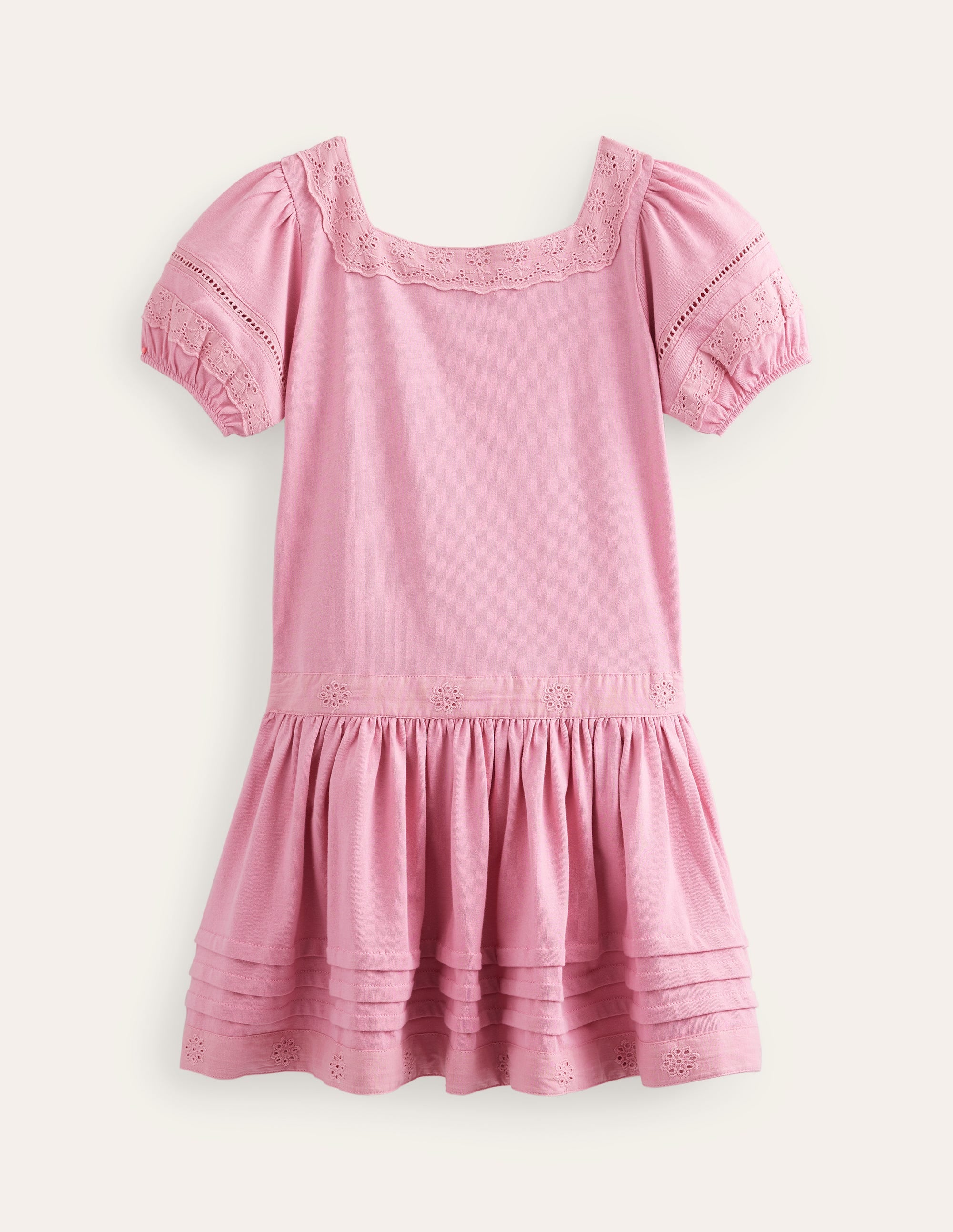 Robe taille basse-Rose formica - Image 1