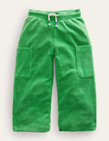 Pantalon cargo en éponge-Vert aloé vera