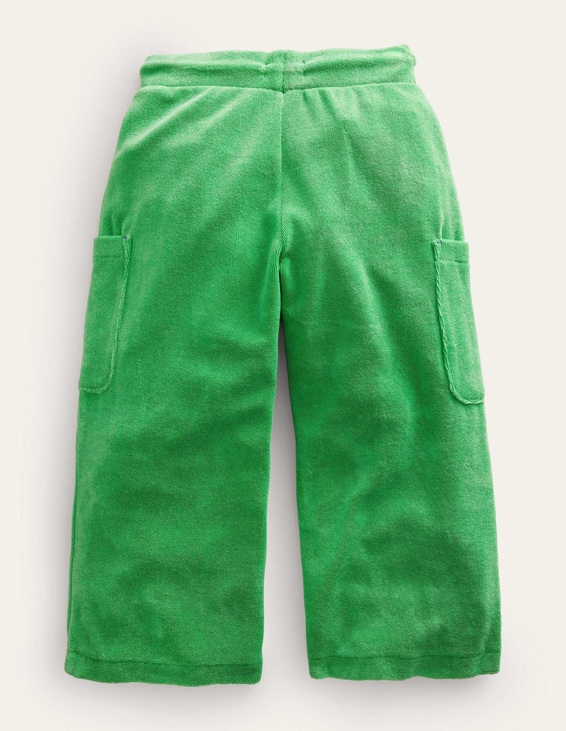 Pantalon cargo en éponge-Vert aloé vera-2