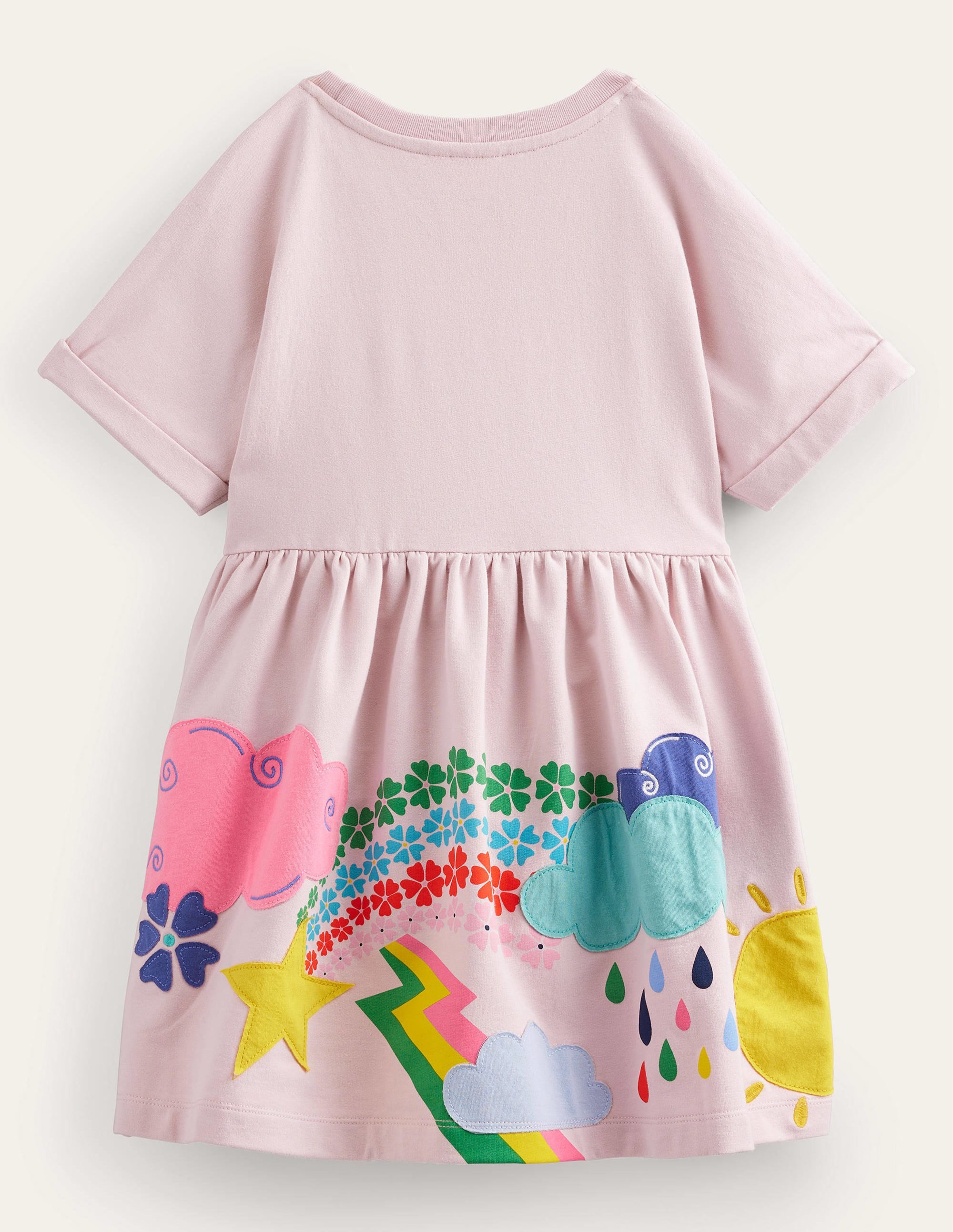 Jerseykleid-Sweatkleid mit Applikation-Französisches Rosa, Wetter - Image 2