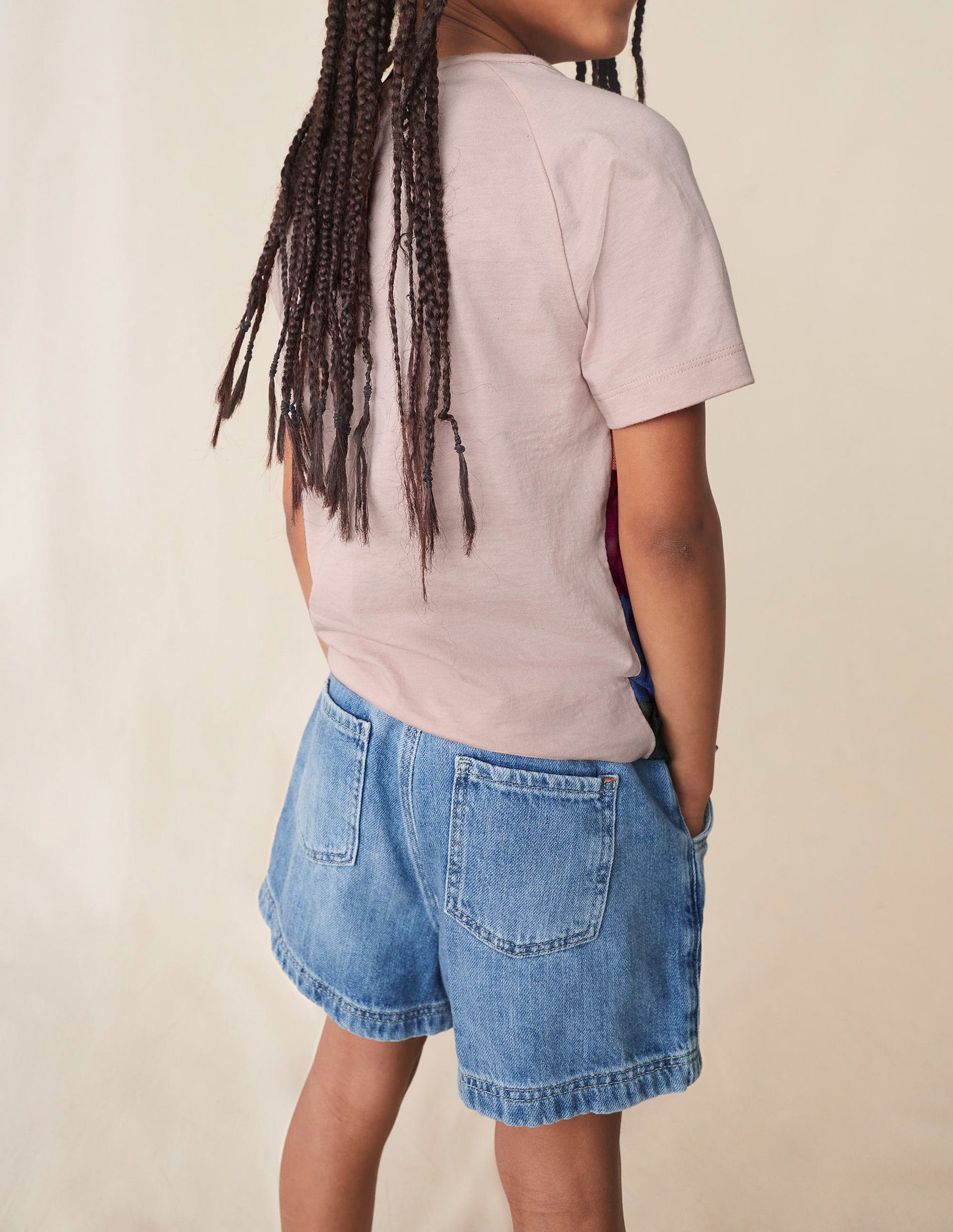 Shorts zum Hineinschlüpfen-Helles Vintageblau-5