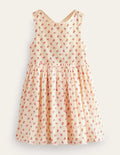 Robe à dos croisé-Bourgeon crème Dorset