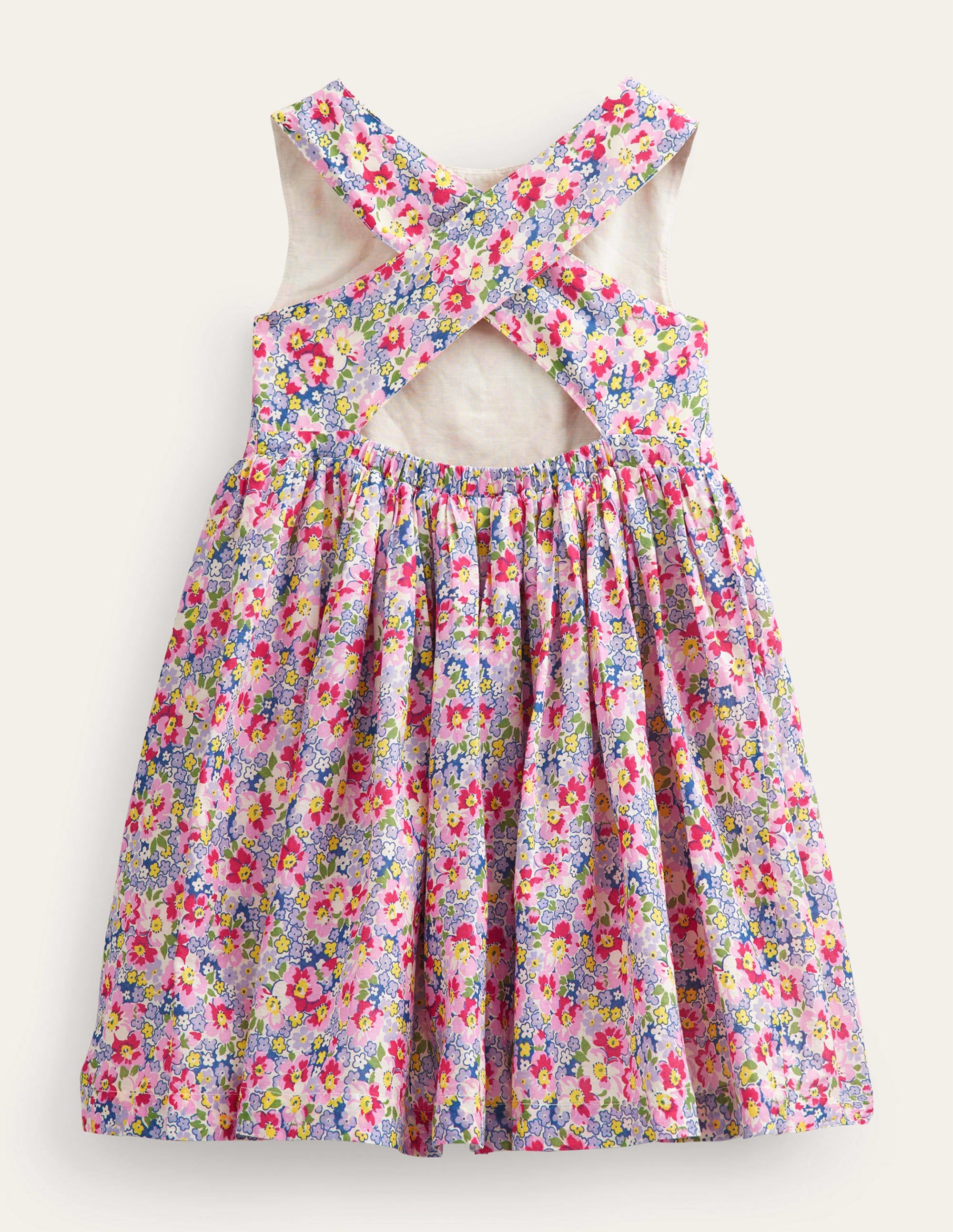 Kleid mit gekreuzten Rückenträgern-Bunt, Potpourri - Image 2