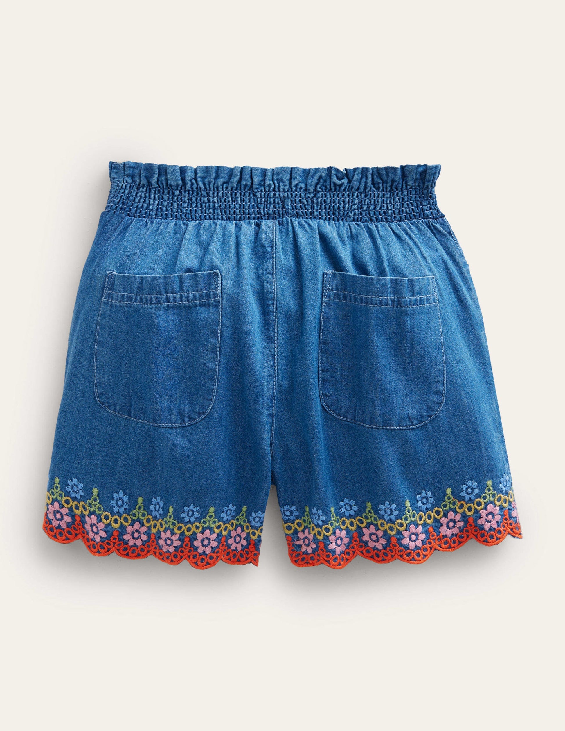 Embroidered Culotte-Embroidered Denim-2