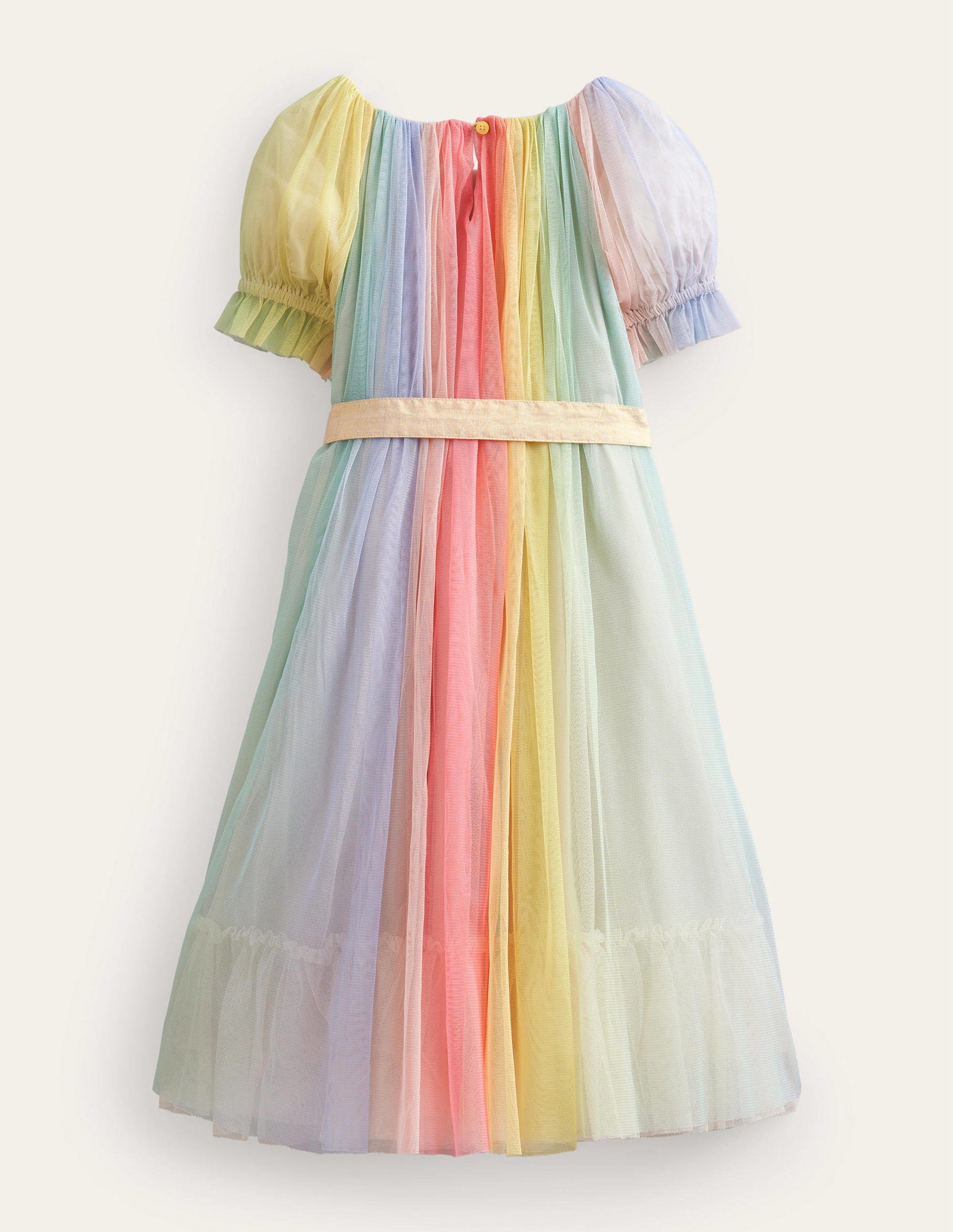 Robe en tulle à motif arc-en-ciel-Rayé multi-2