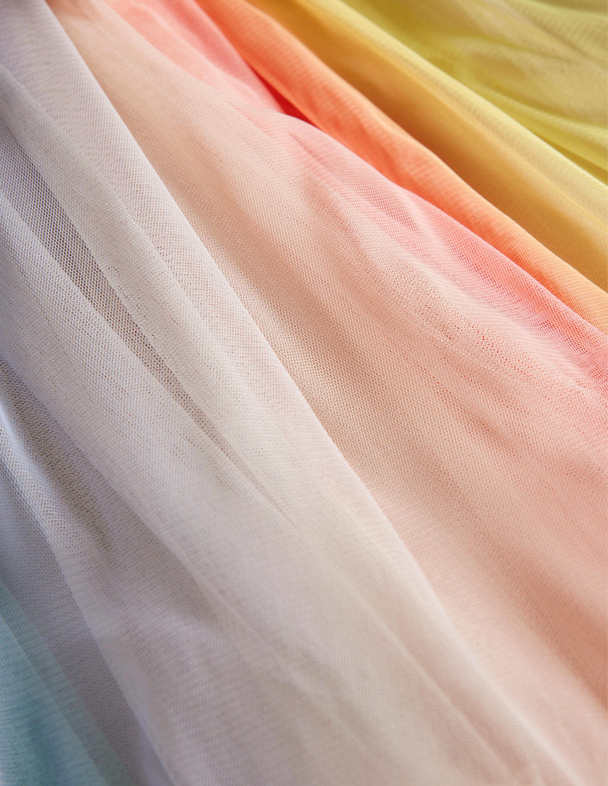 Robe en tulle à motif arc-en-ciel-Rayé multi - Image 3