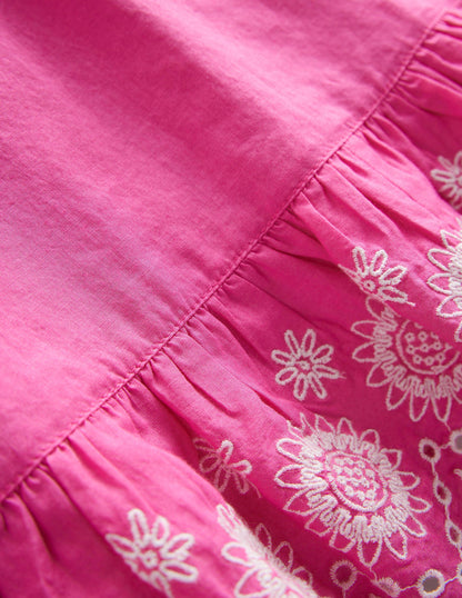 Embroidered Kaftan-Tickled Pink