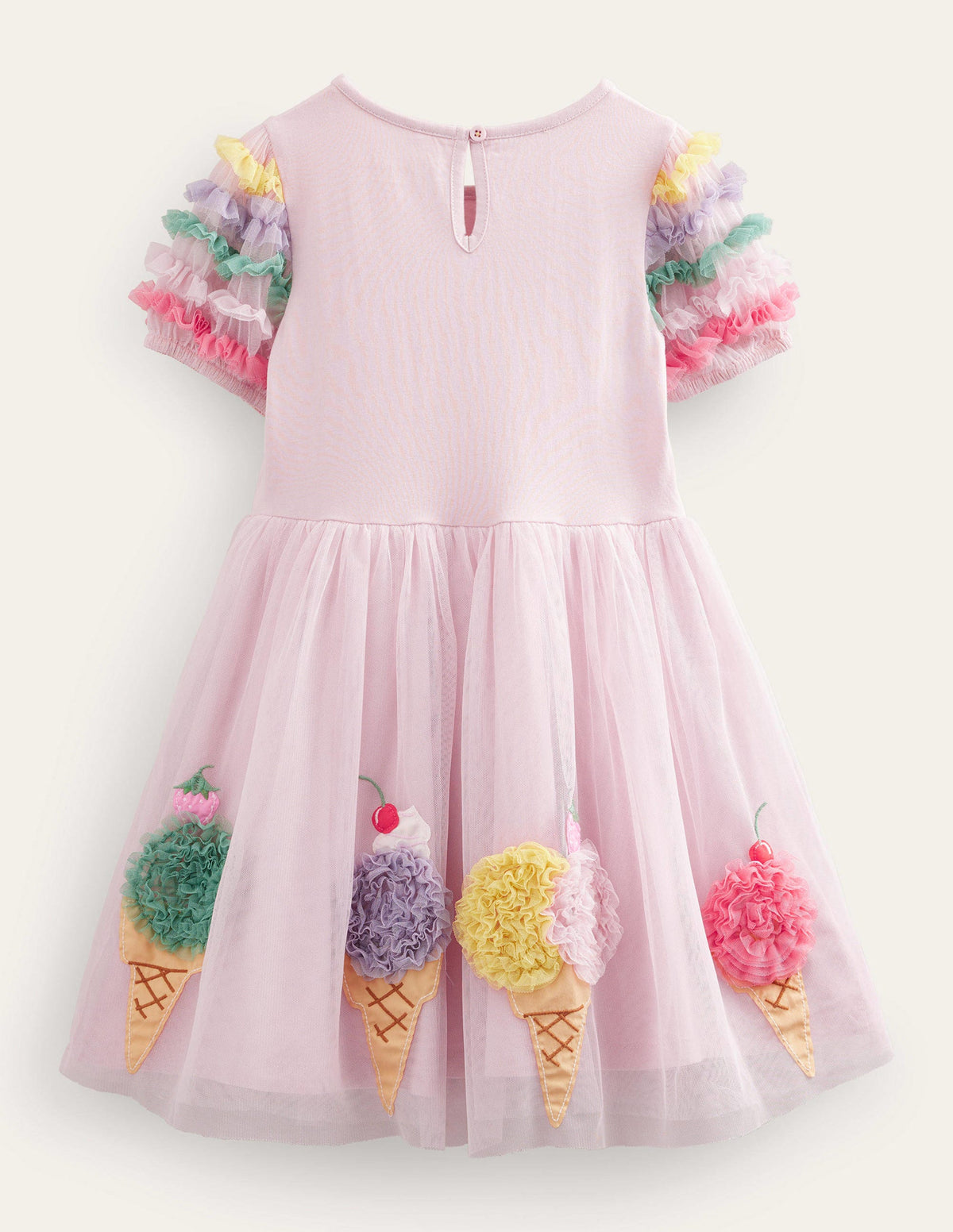 Tüllkleid-Französisches Rosa-2