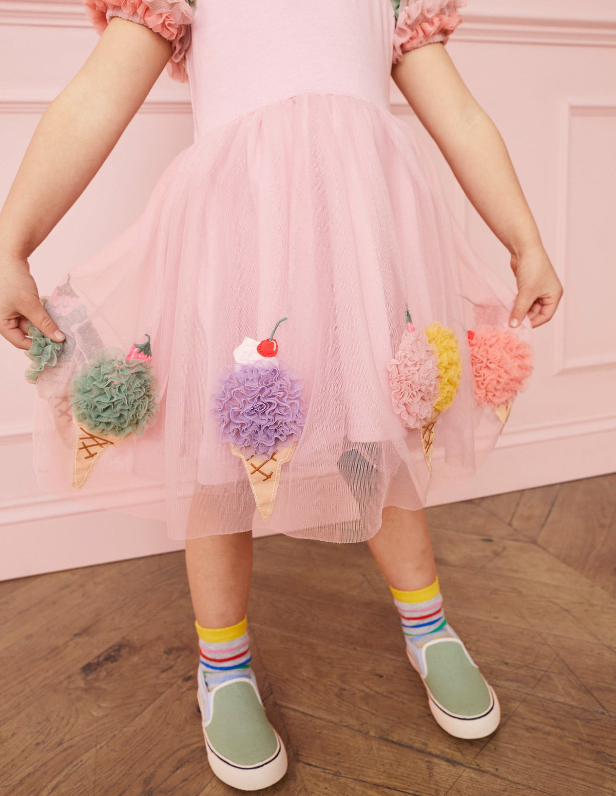 Tüllkleid-Französisches Rosa - Image 5