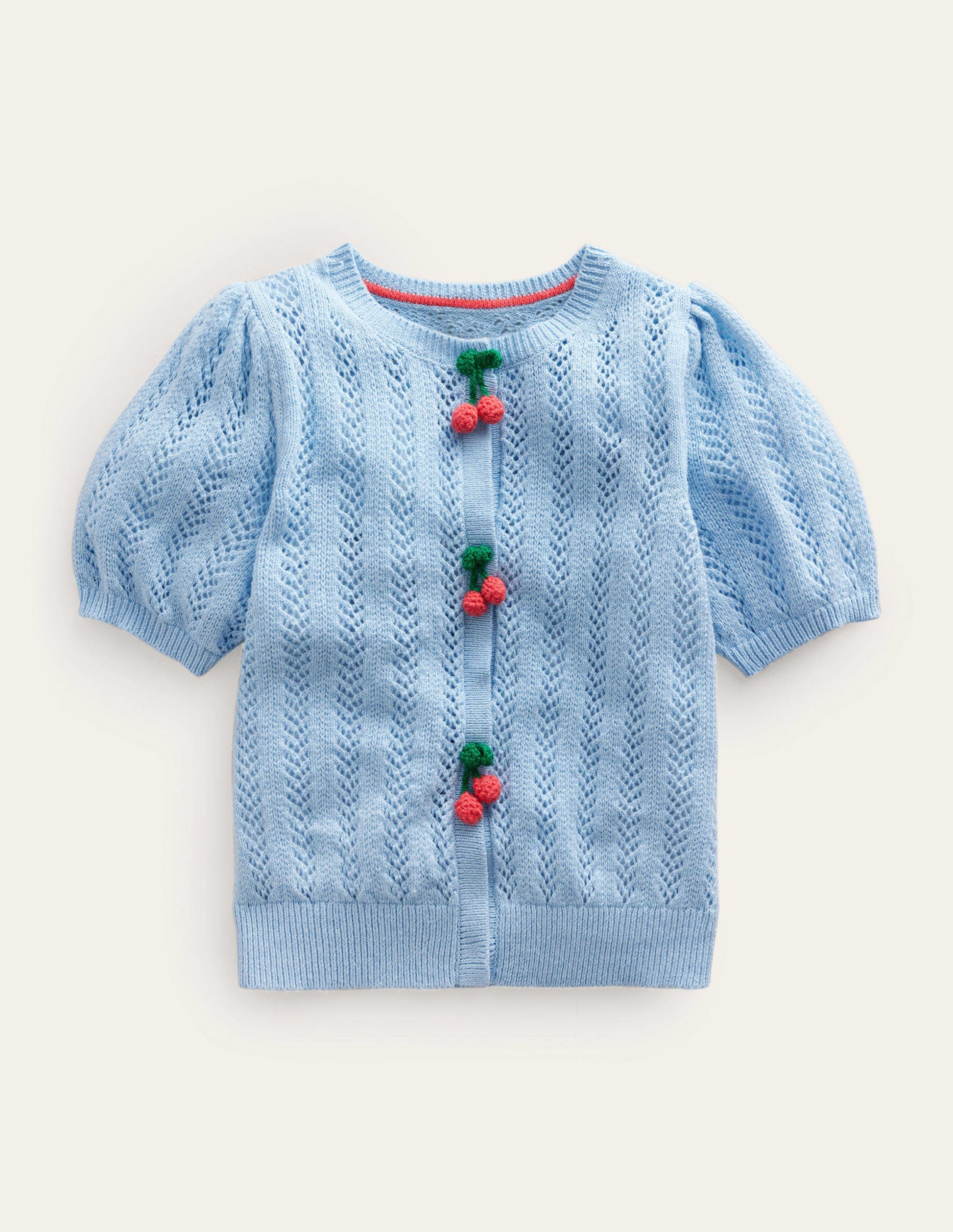 Fruit Crochet Cardigan-Brunnera Blue-1