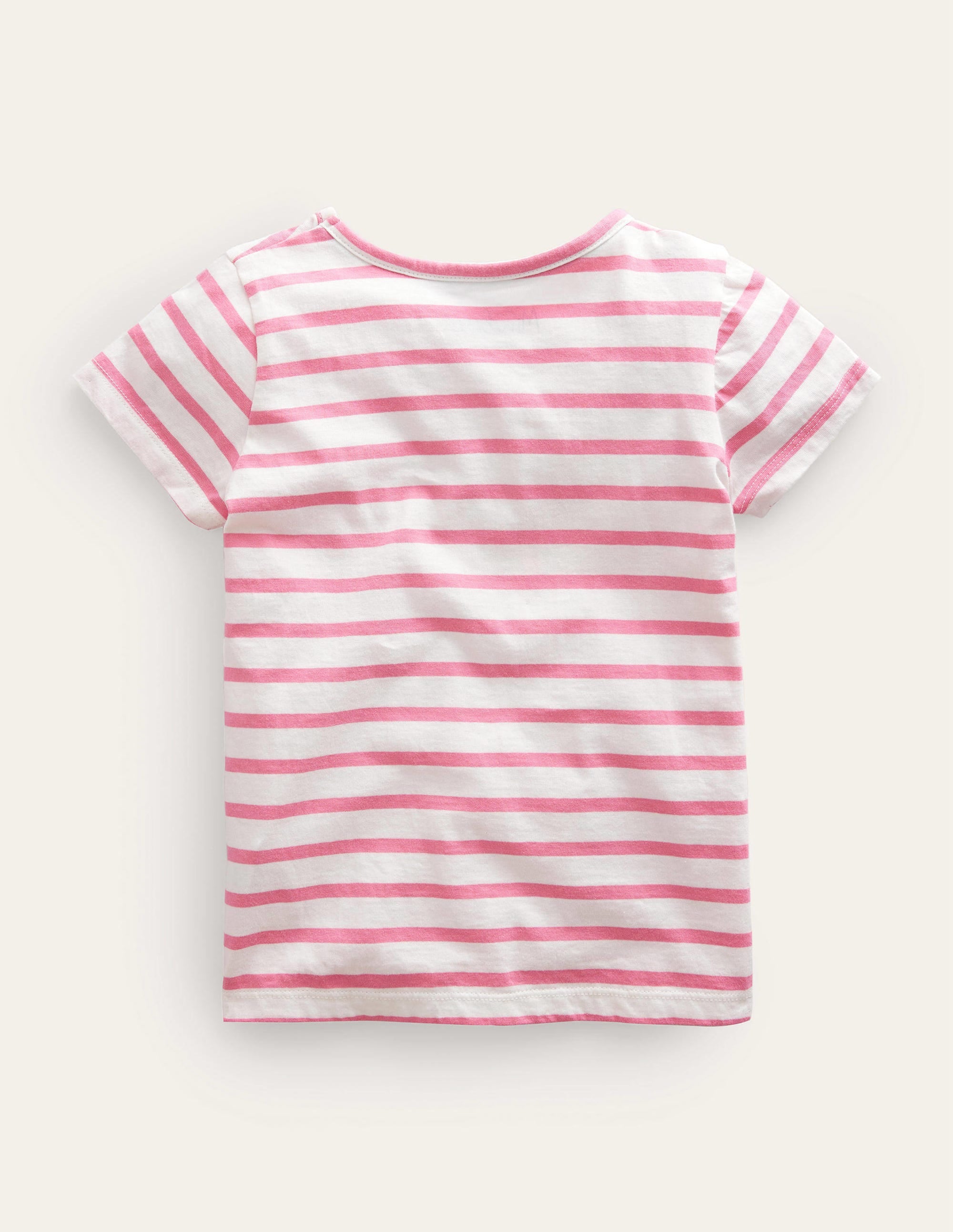Appliqué T-Shirt-Azalea Pink/Ivory Icecream - Image 2