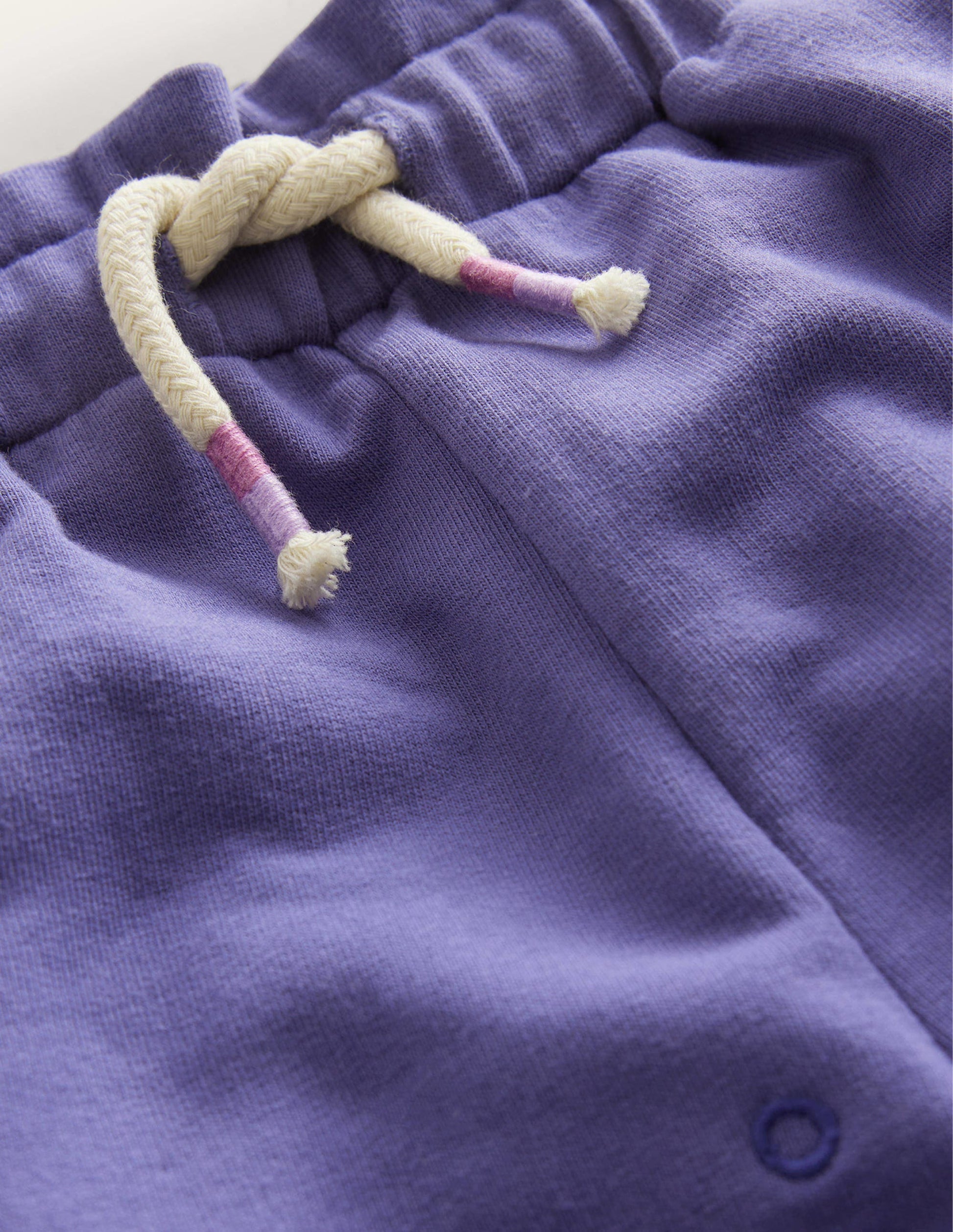 Short en jersey à œillets-Bleu tribord tendre-3