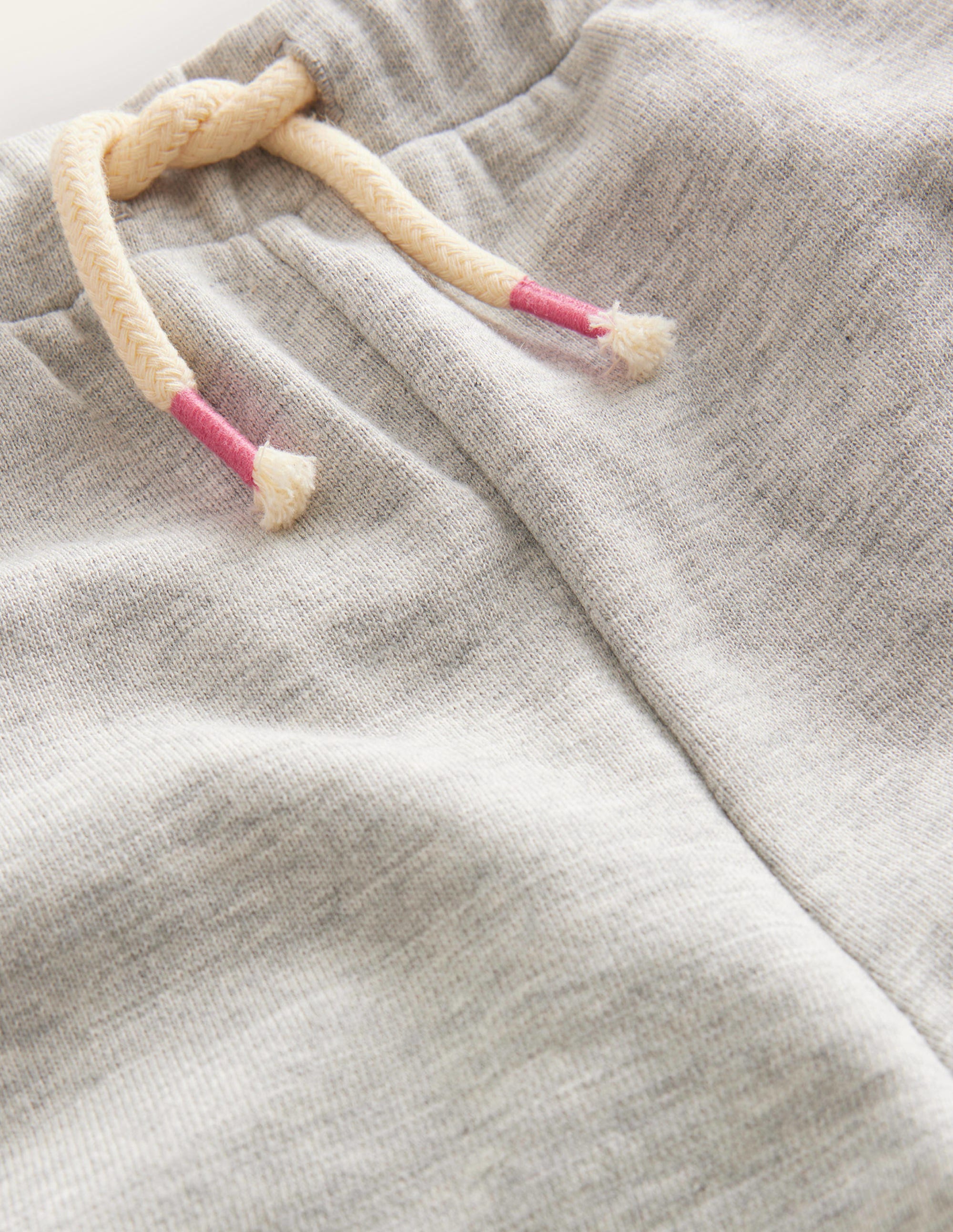 Short en jersey à pompons-Gris chiné - Image 3