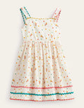 Kleid mit Rückenschleife-Vanille, Eiscreme