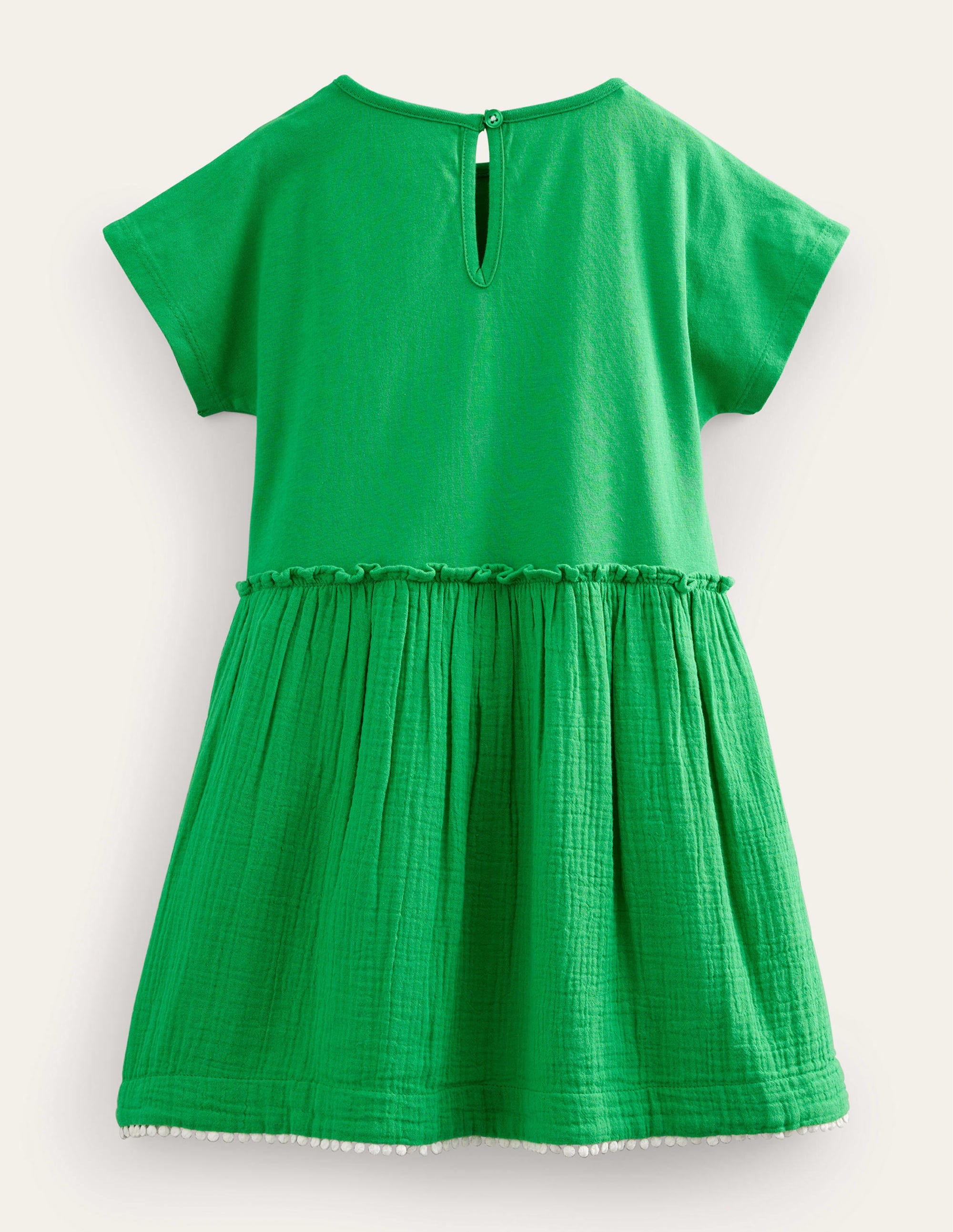 Robe tissée texturée-Vert vif - Image 2