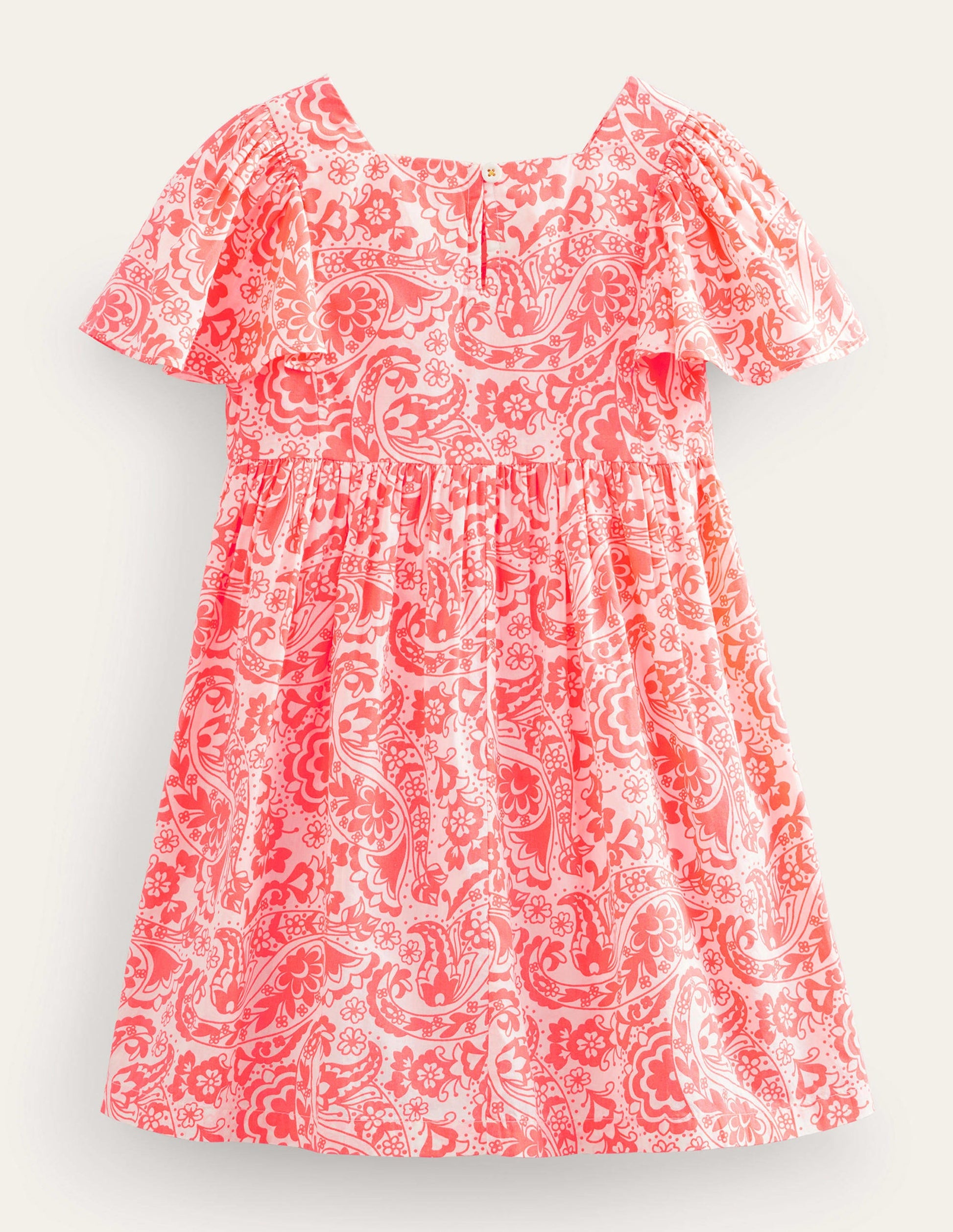 Gemustertes Webkleid-Wassermelonenbowle, Paisleymuster-2