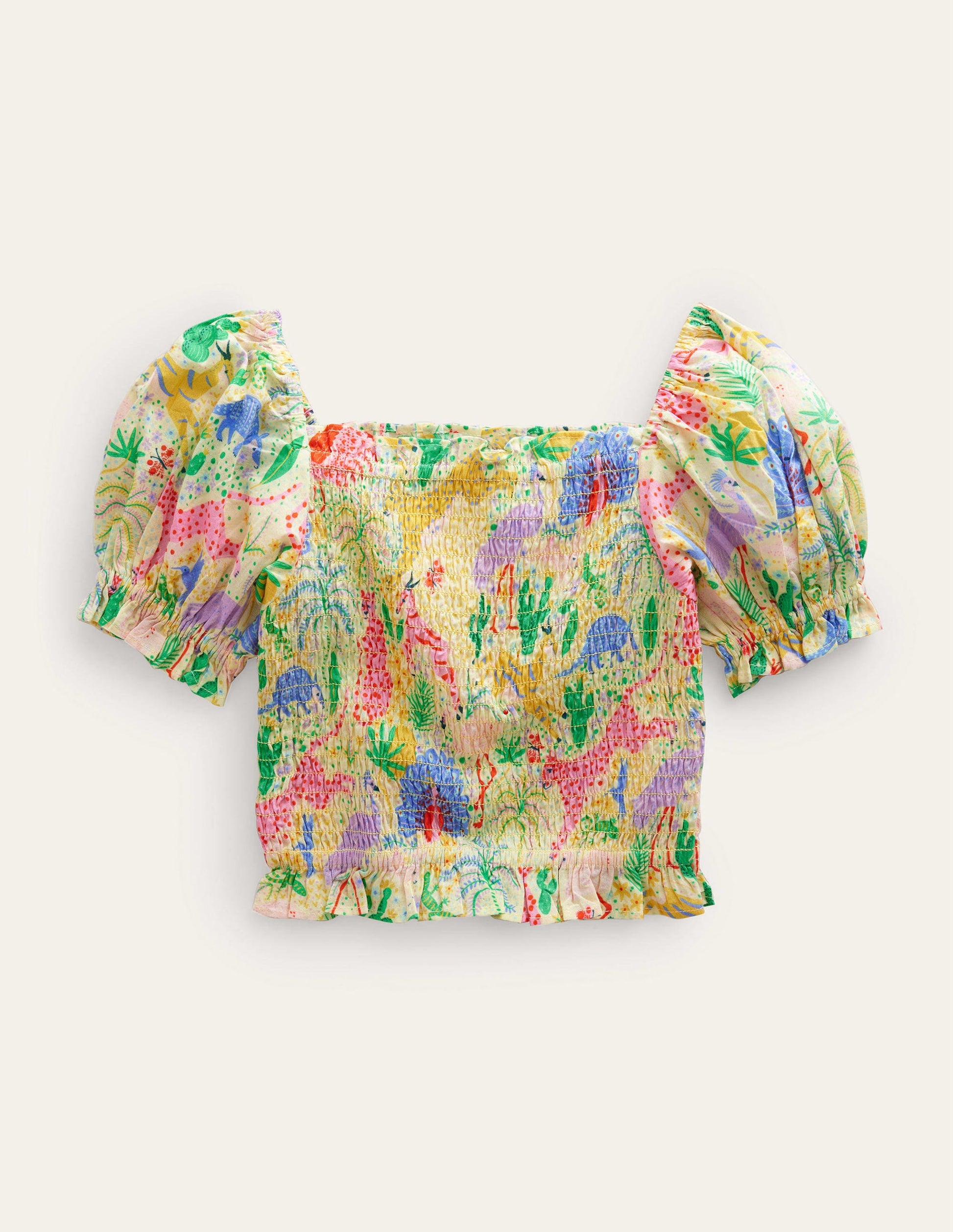 Blouse froncée coordonnée-Désert multi-1