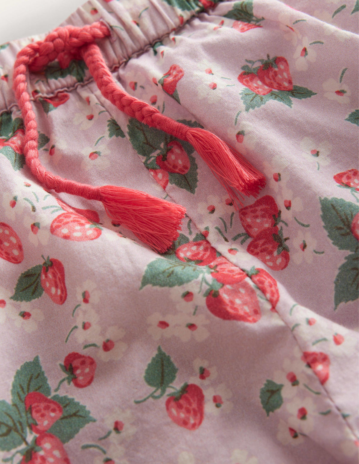 Shorts mit gerüschtem Muschelsaum-Französisches Rosa, Erdbeeren - Image 3