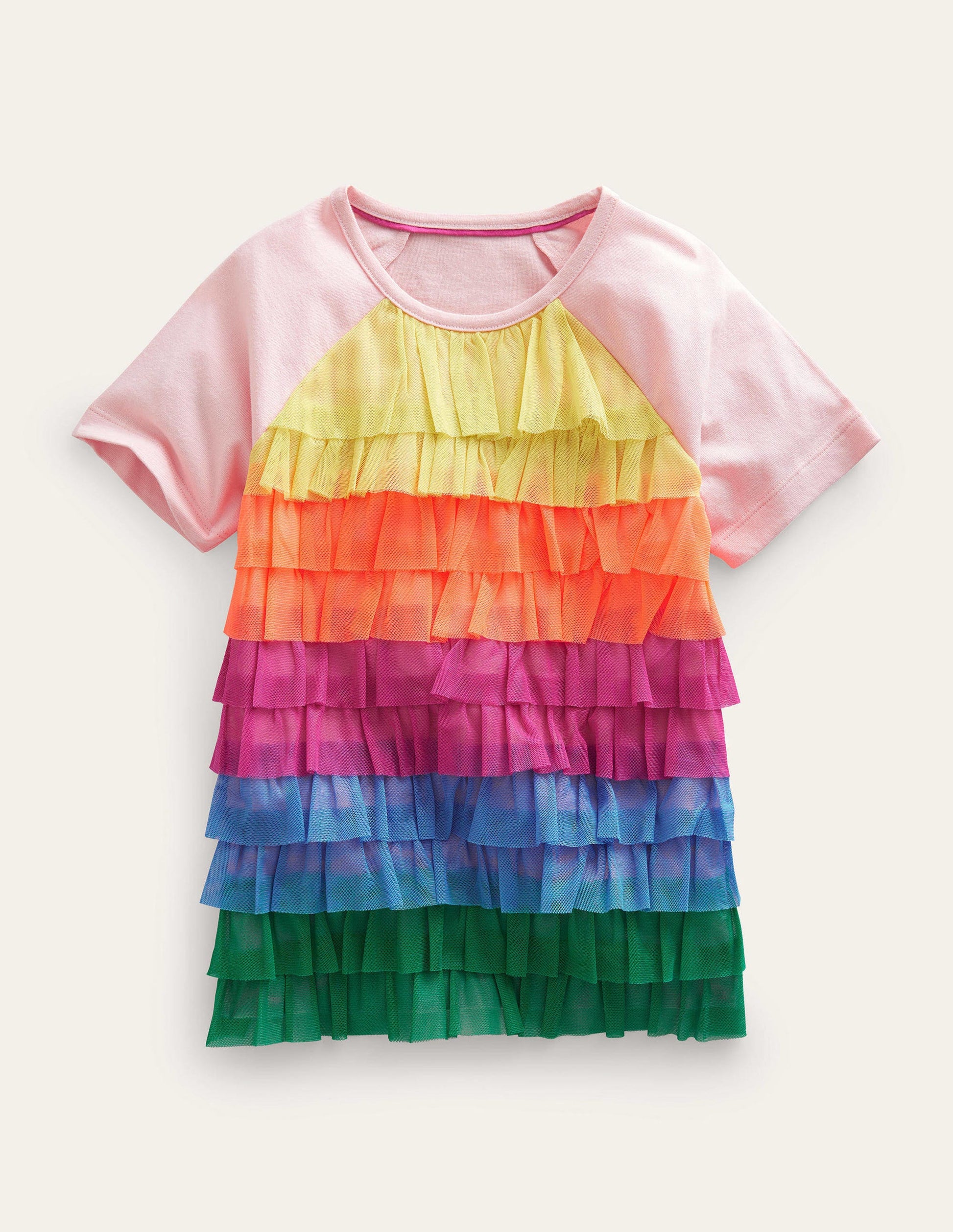 Ruffle Tulle Top-Multi-1